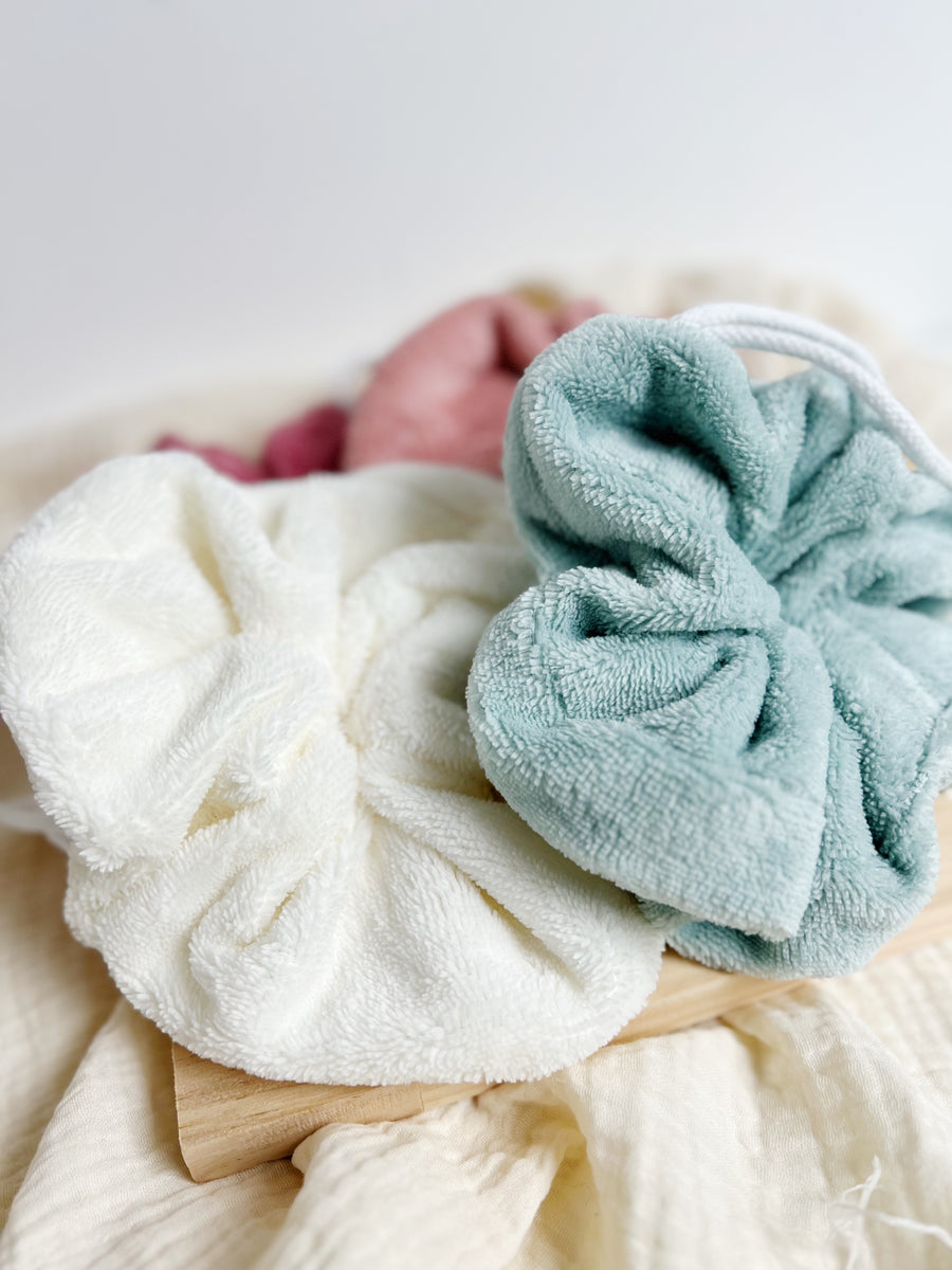 Fleur de douche lavable – Les cotons de Romane : Produits d'hygiène  réutilisables et lavables