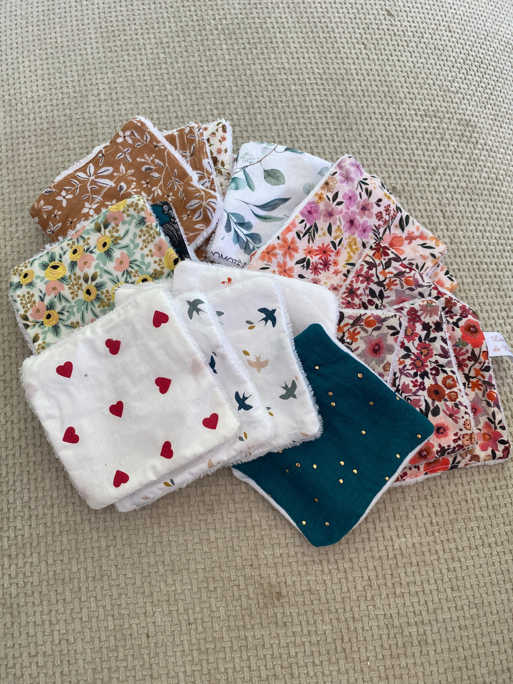 imparfait : Coton lavable en éponge bambou