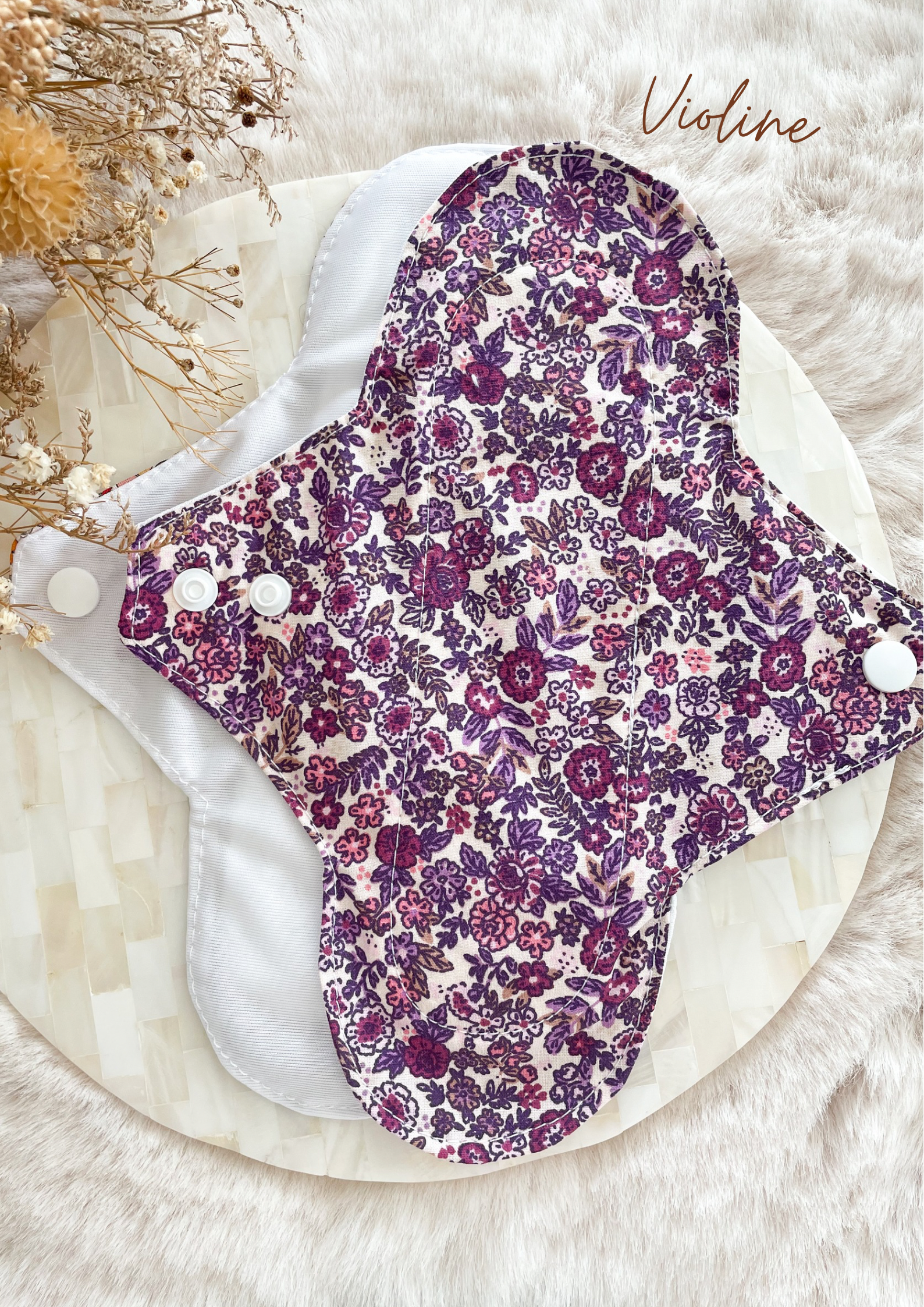 Serviette hygiénique lavable pour flux important