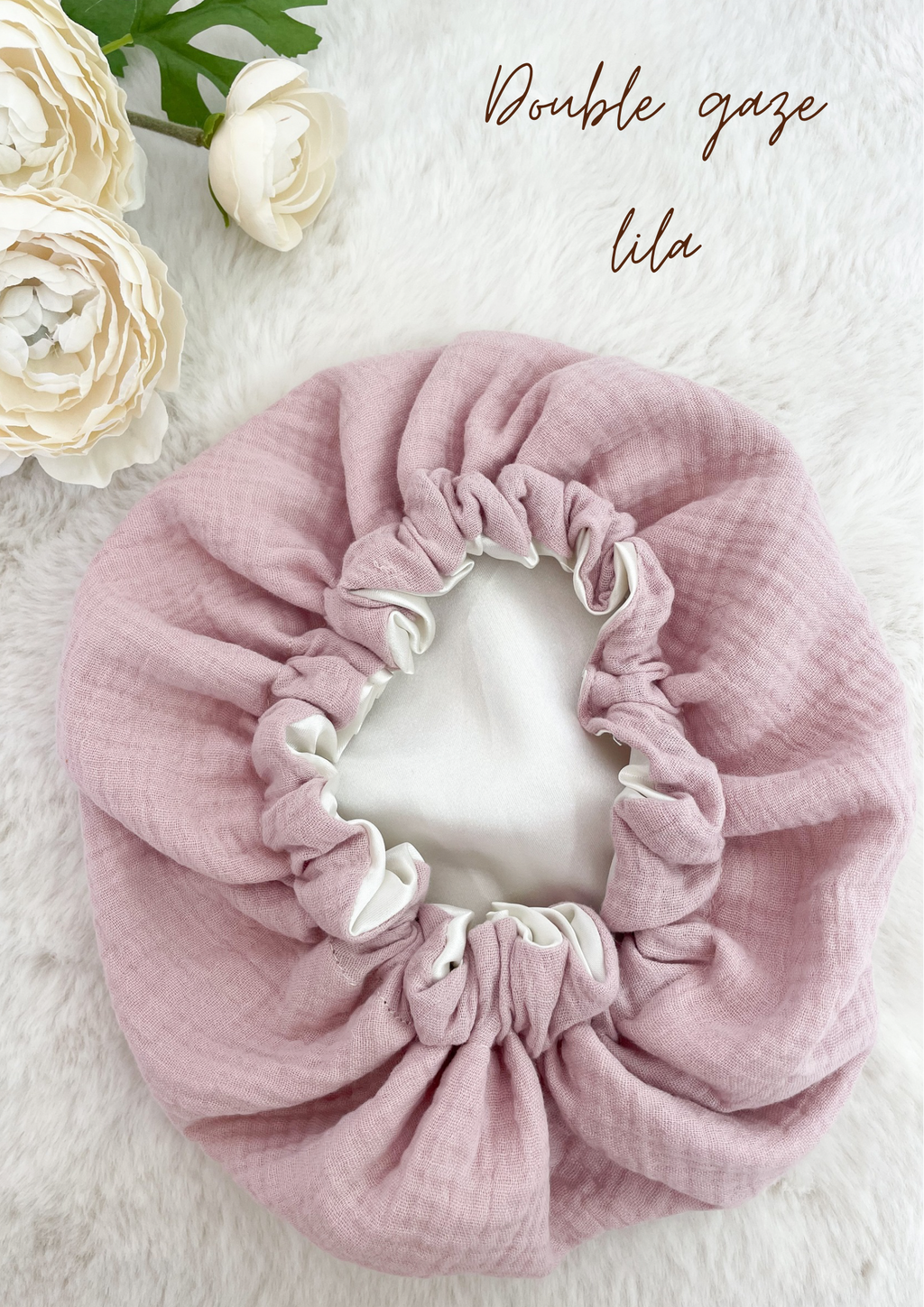 Bonnet de soin en satin