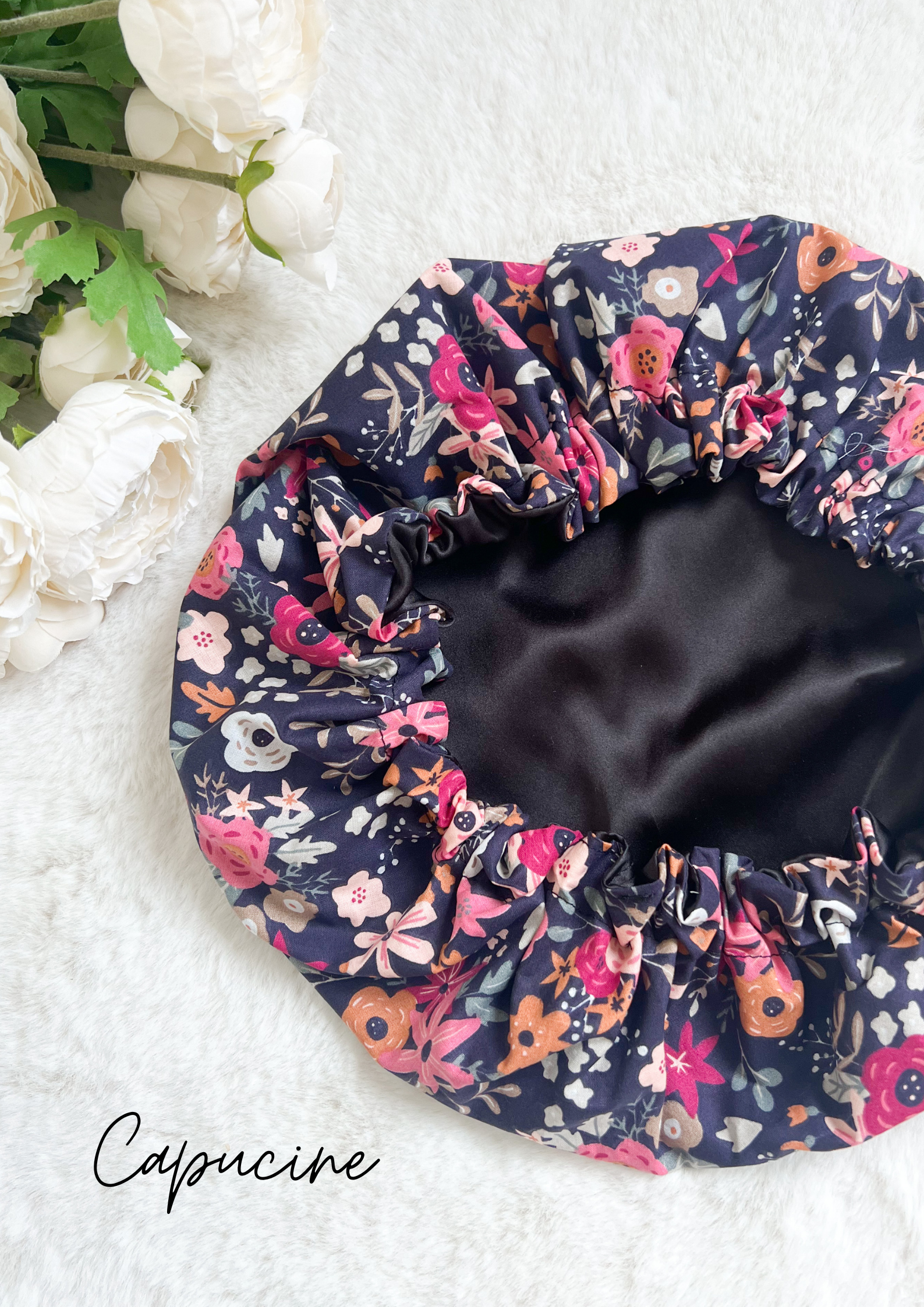 Bonnet de soin en soie