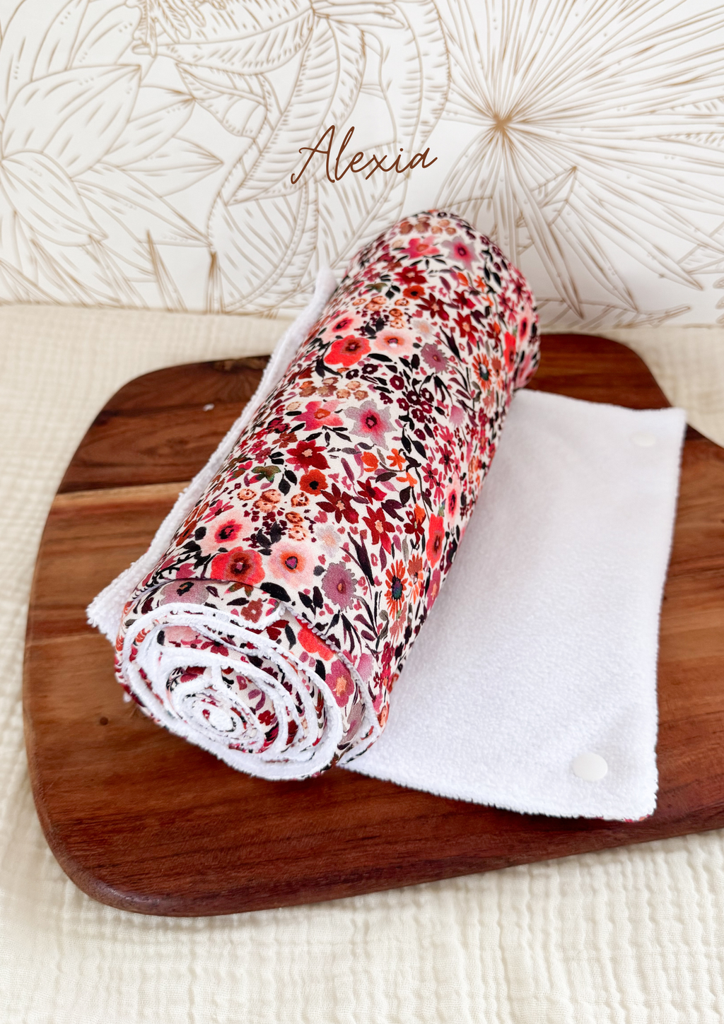 Rouleau essuie-tout lavable - 10 feuilles réutilisables