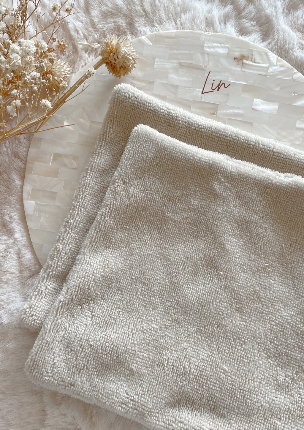 Mini serviette visage double face