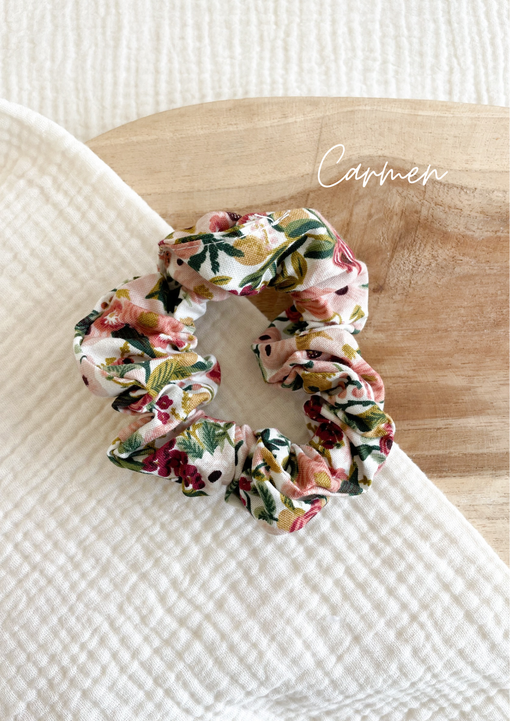 Bedruckter Haargummi aus Baumwolle