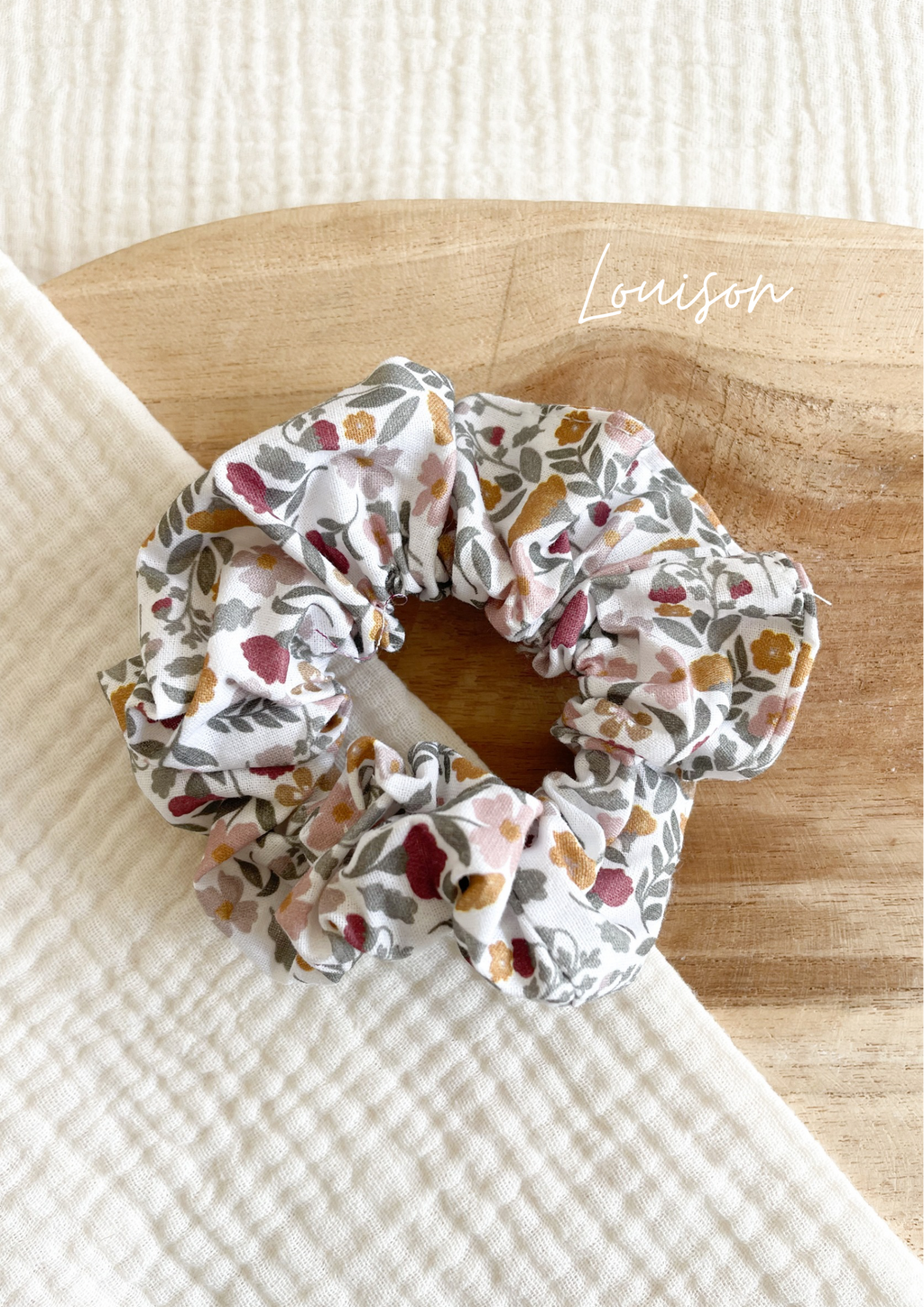 Bedruckter Haargummi aus Baumwolle