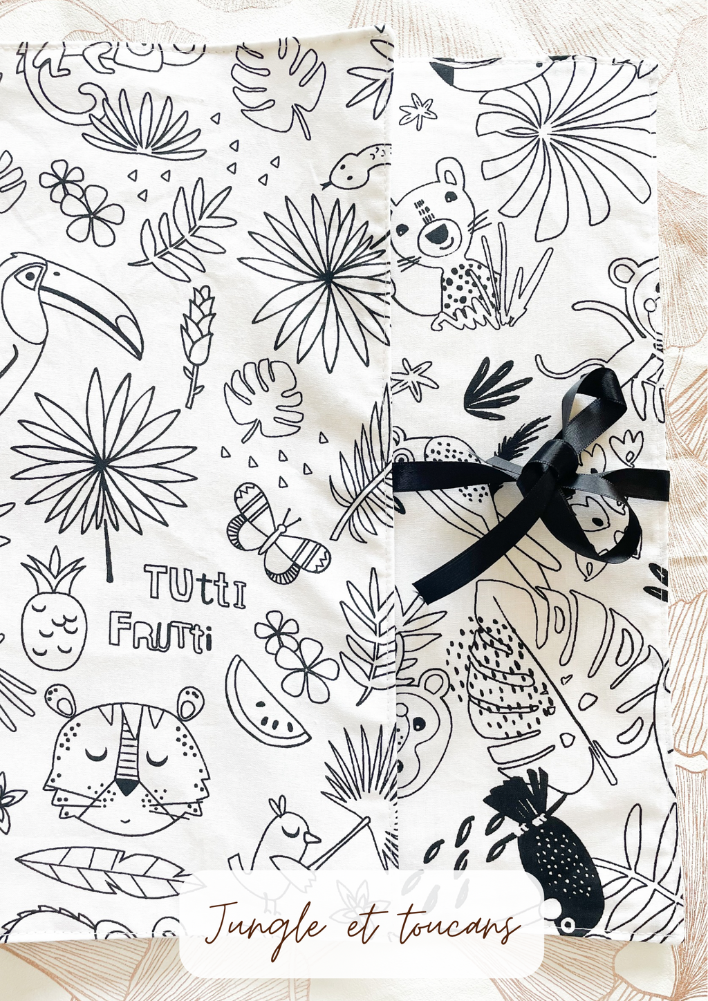 Abwaschbares Tischset zum Ausmalen (und Marker)