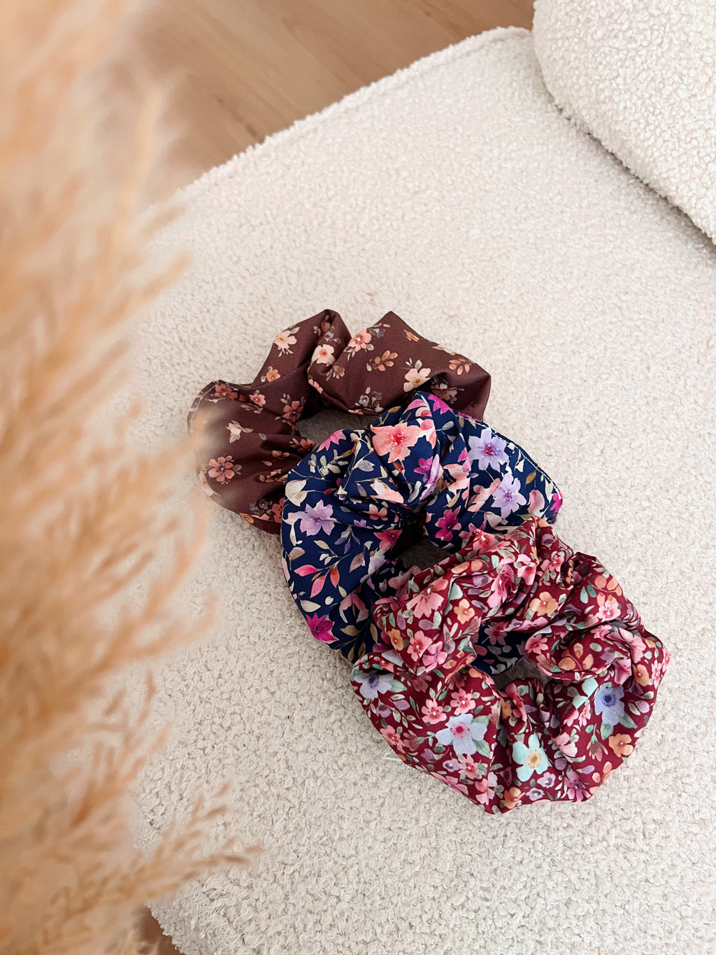 Printed cotton scrunchie