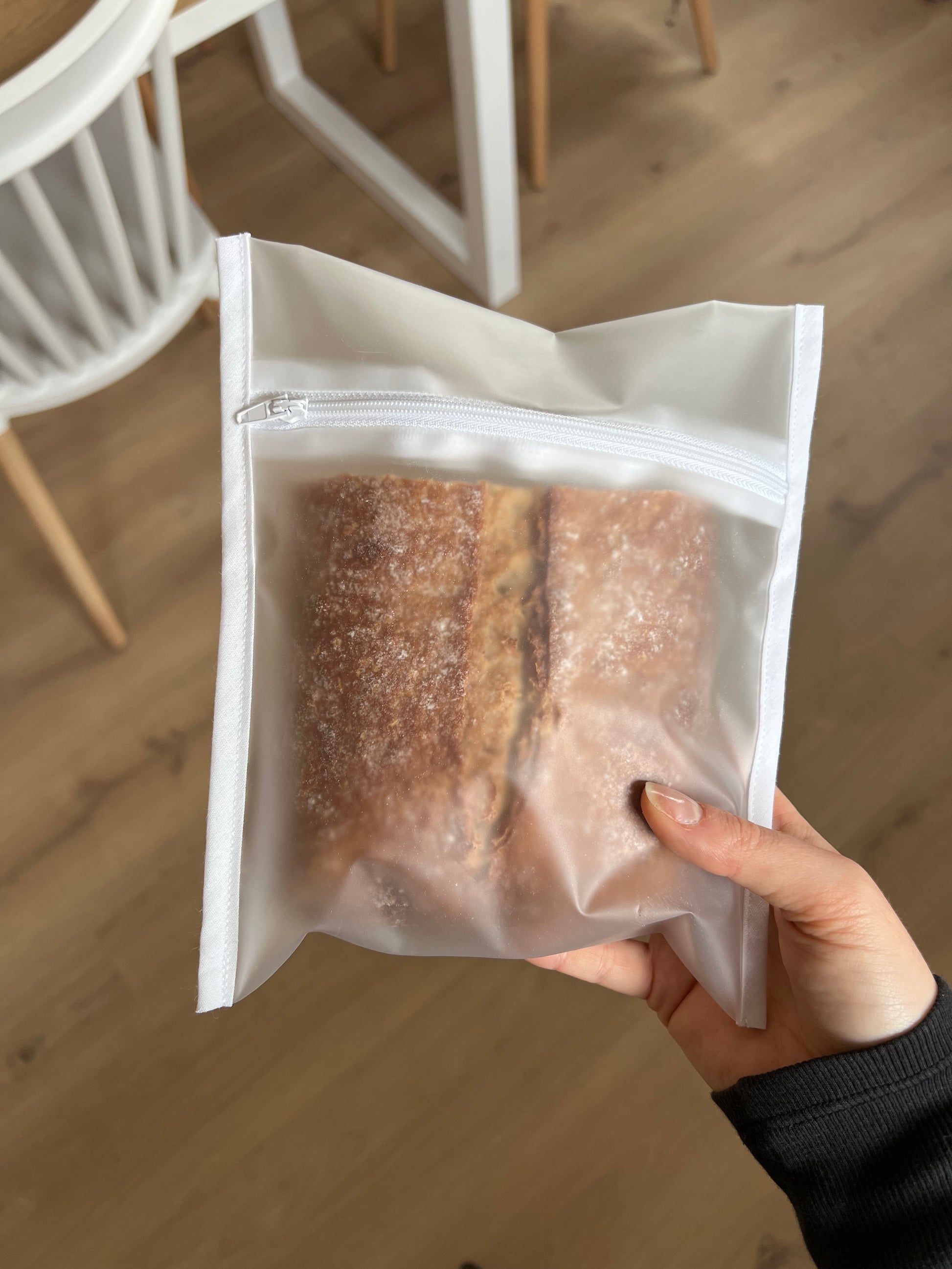Clear freezer bags