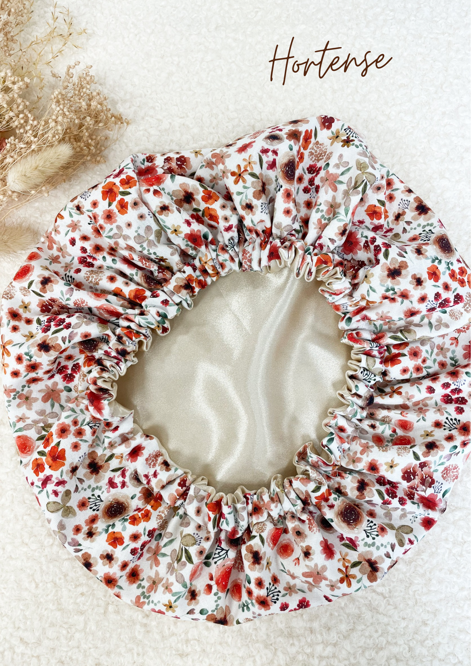 Bonnet de soin en satin