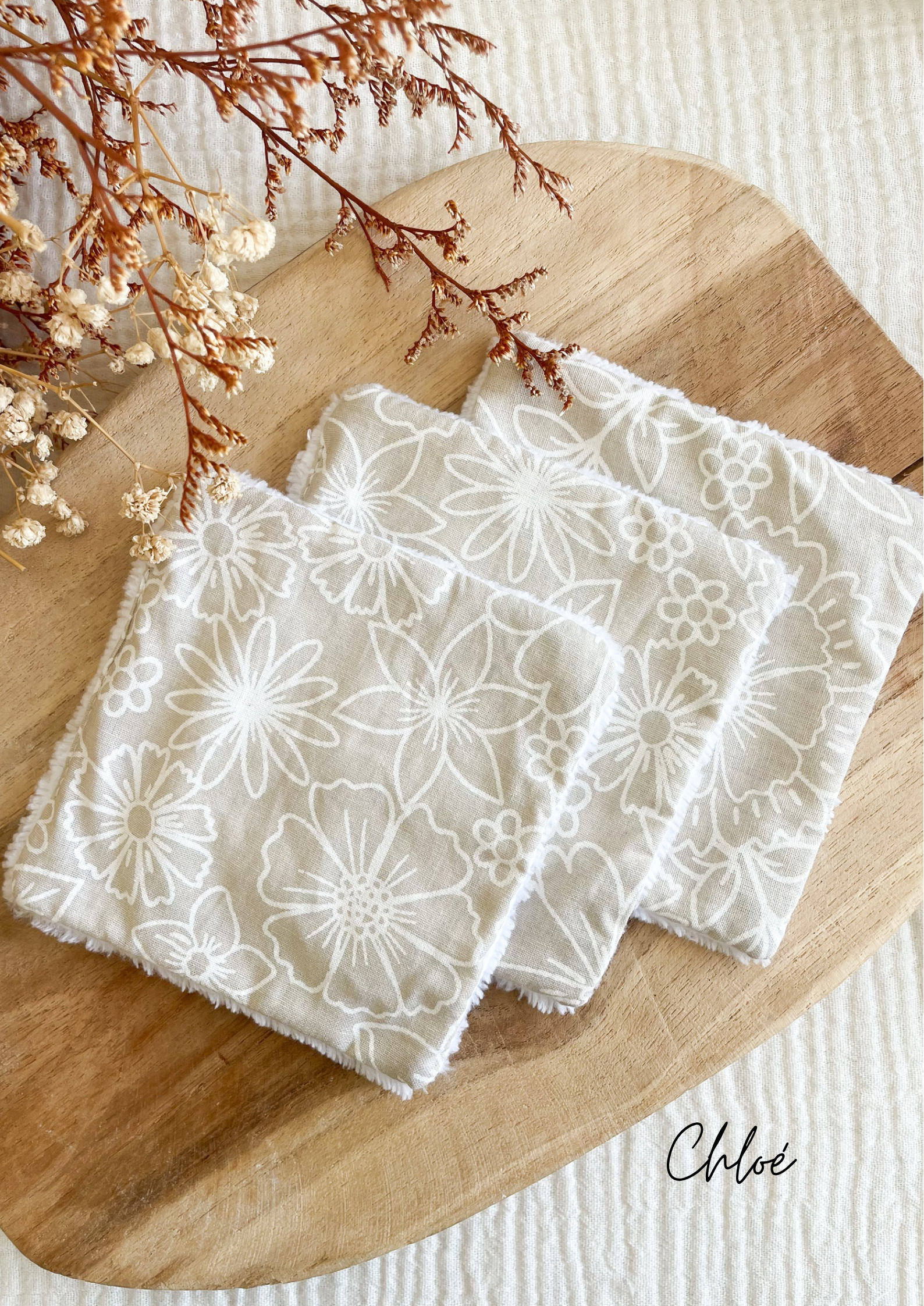 Coton lavable en éponge bambou