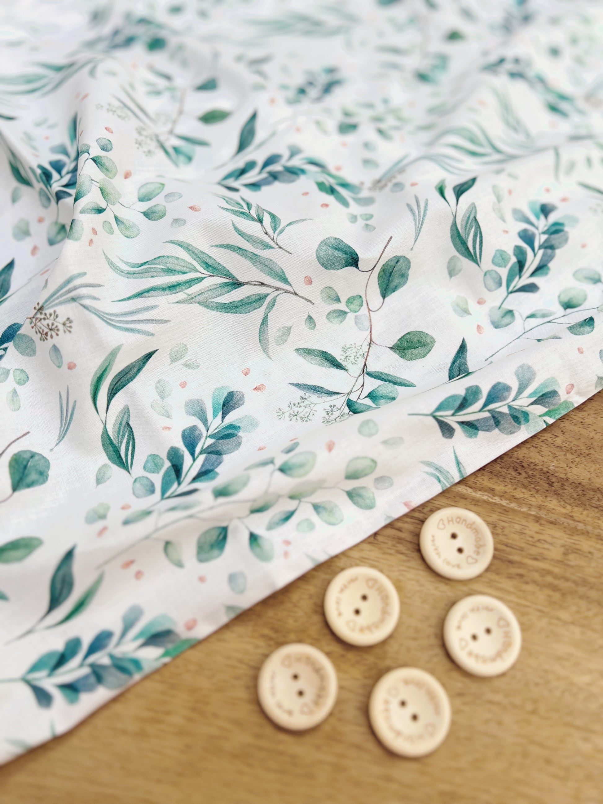 Eucalyptus printed cotton