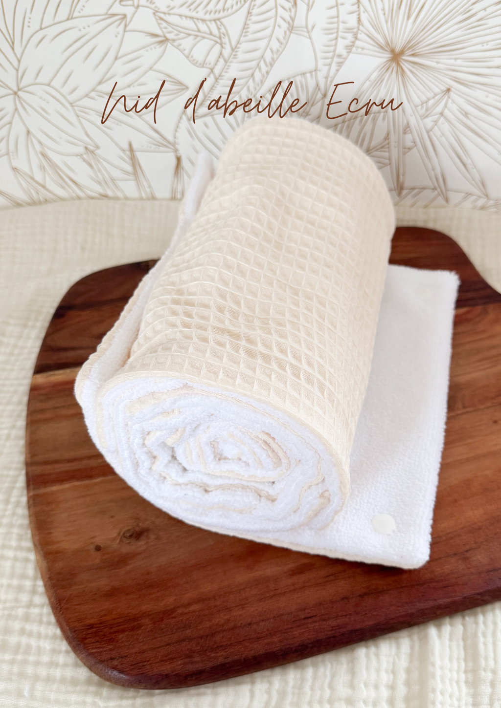 Rouleau essuie-tout lavable - 10 feuilles réutilisables