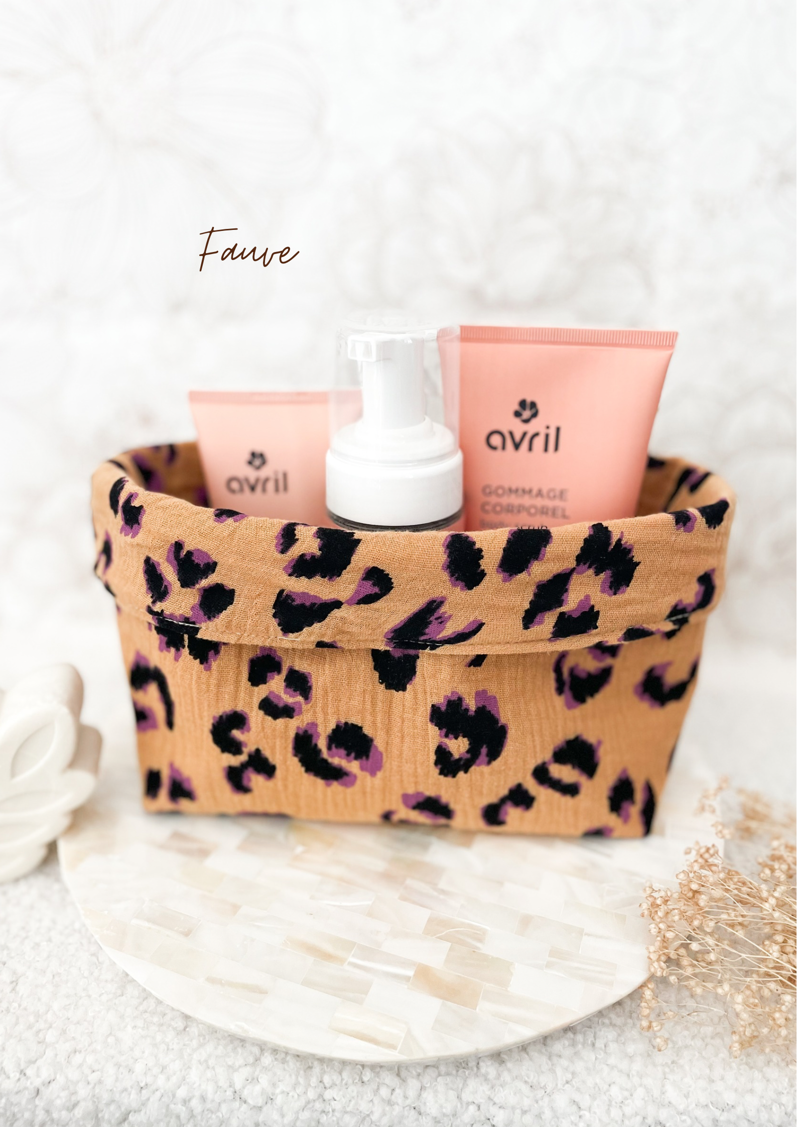 Grande panière en double gaze