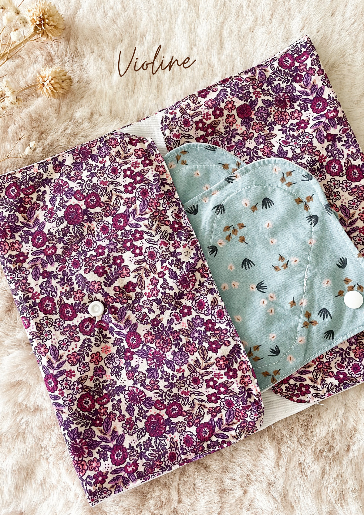 Pochette à culottes menstruelles/serviettes hygiéniques lavables