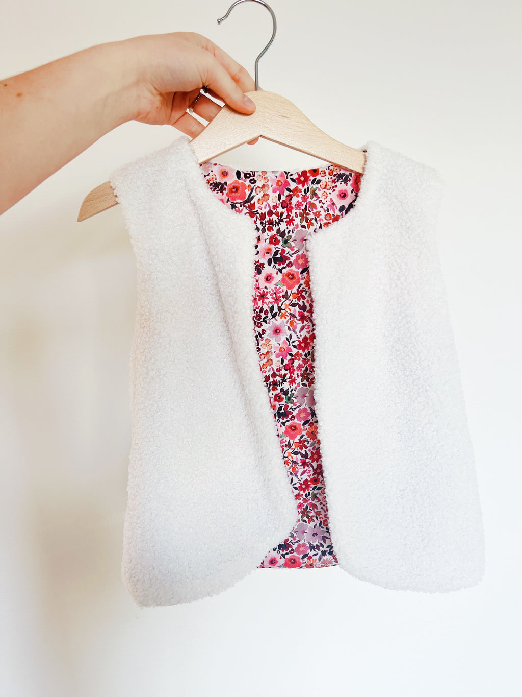 Children's ecru terry shepherd's vest