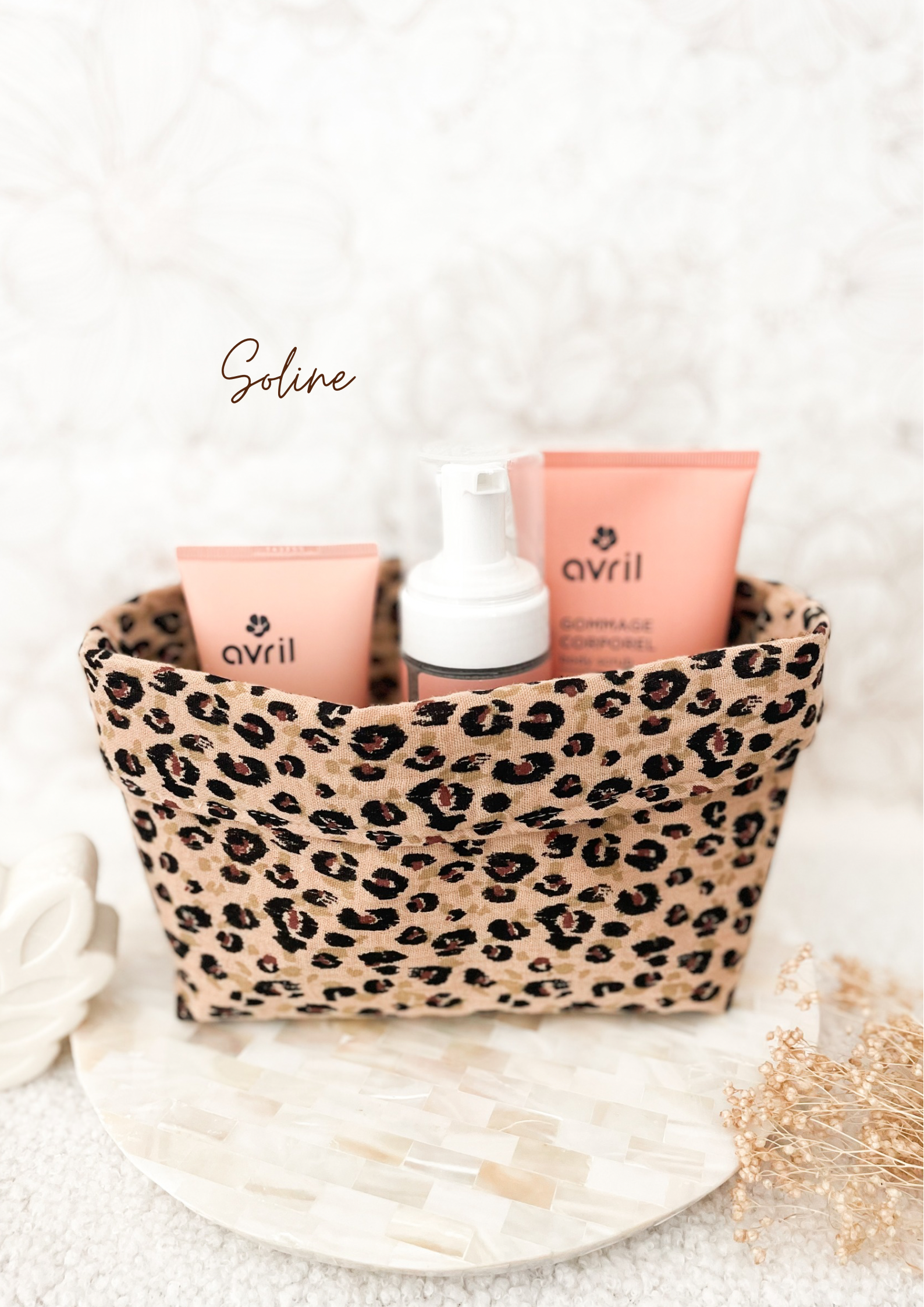 Grande panière en double gaze