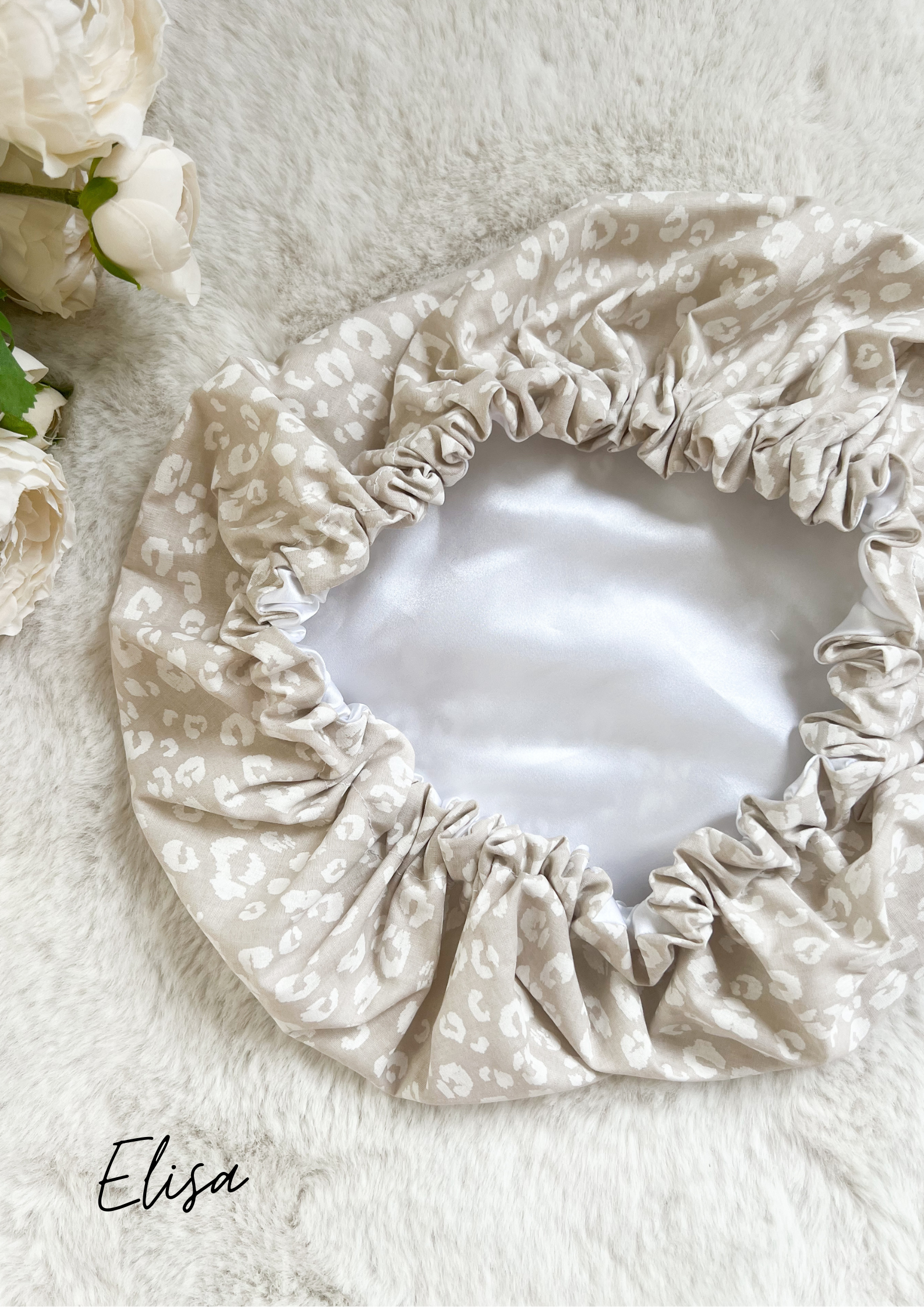 Bonnet de soin en soie