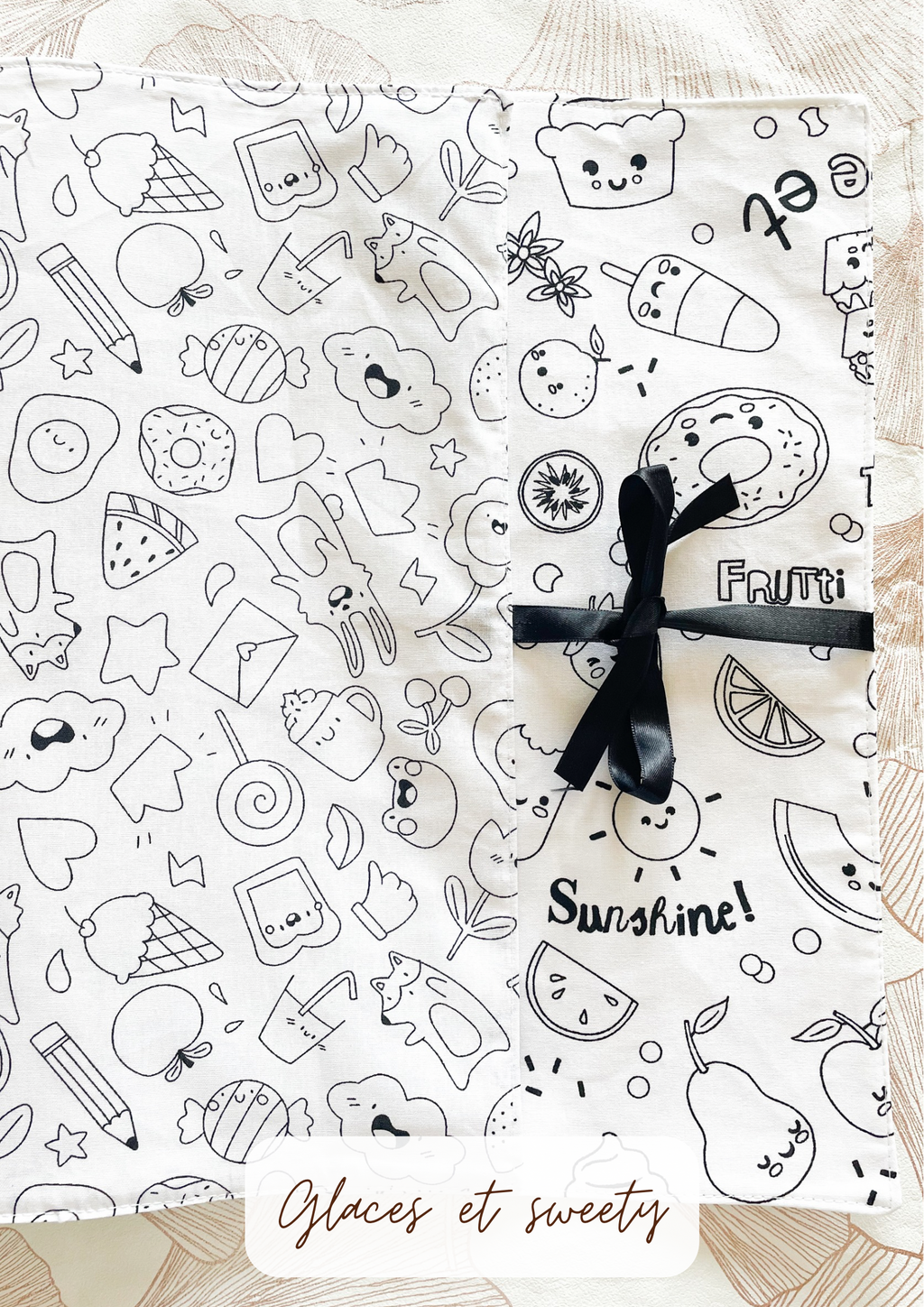 Abwaschbares Tischset zum Ausmalen (und Marker)