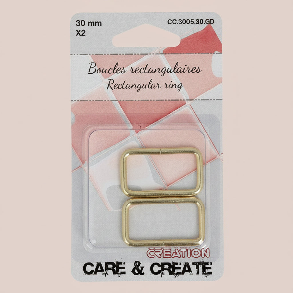 Lot de 2 boucles dorées