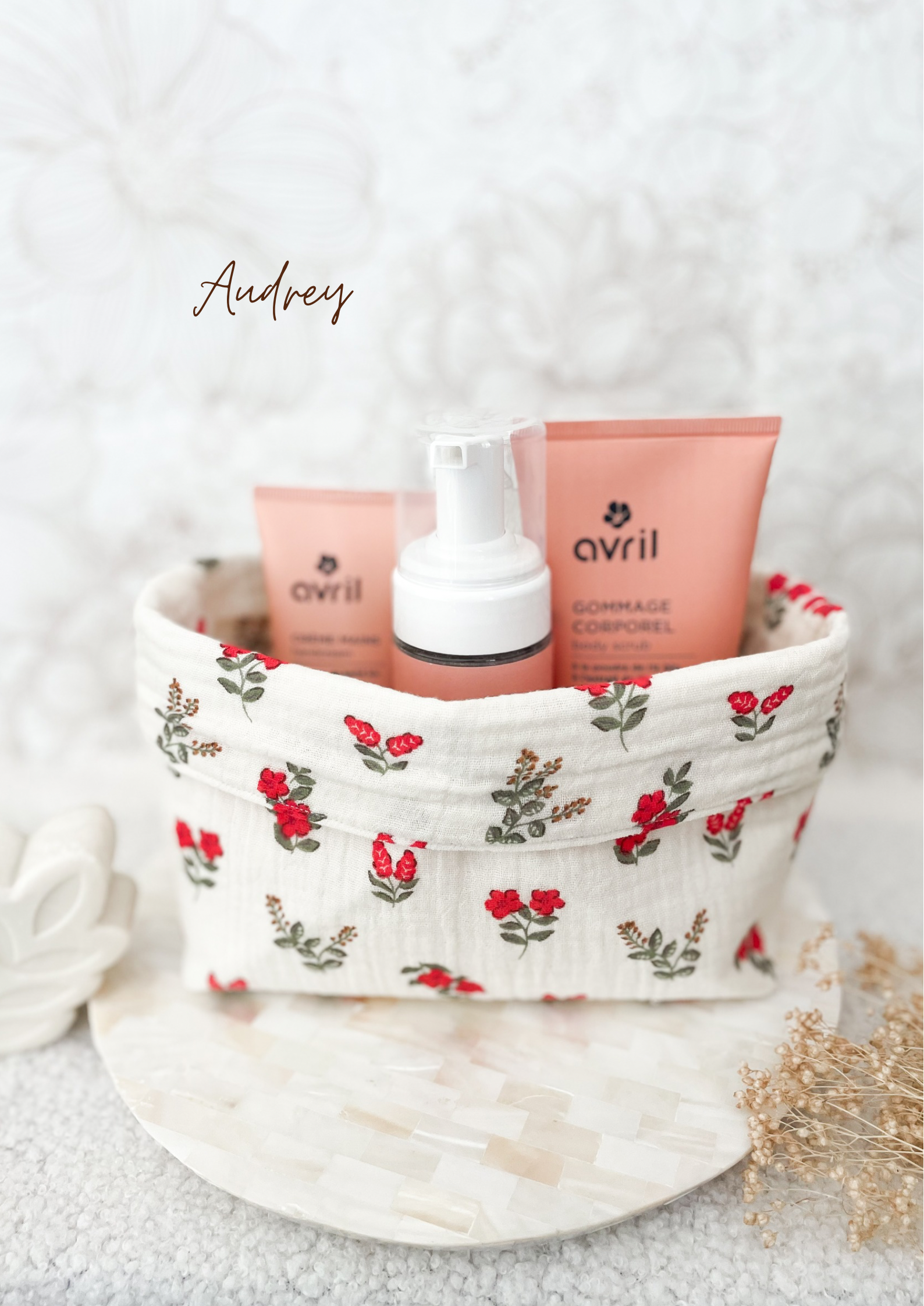 Grande panière en double gaze