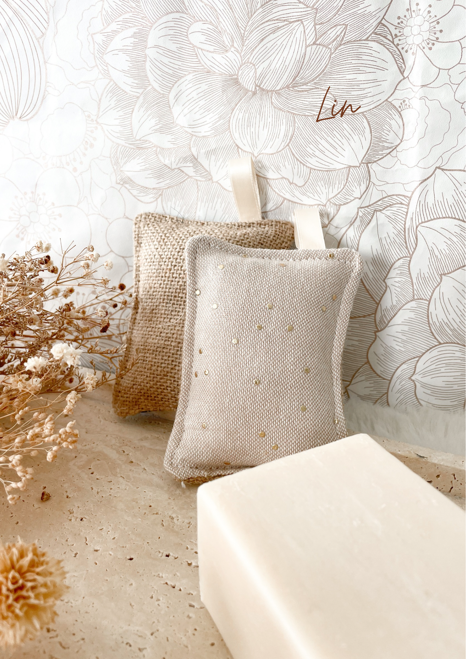 Waschbarer Schwamm aus JUTE CANVAS