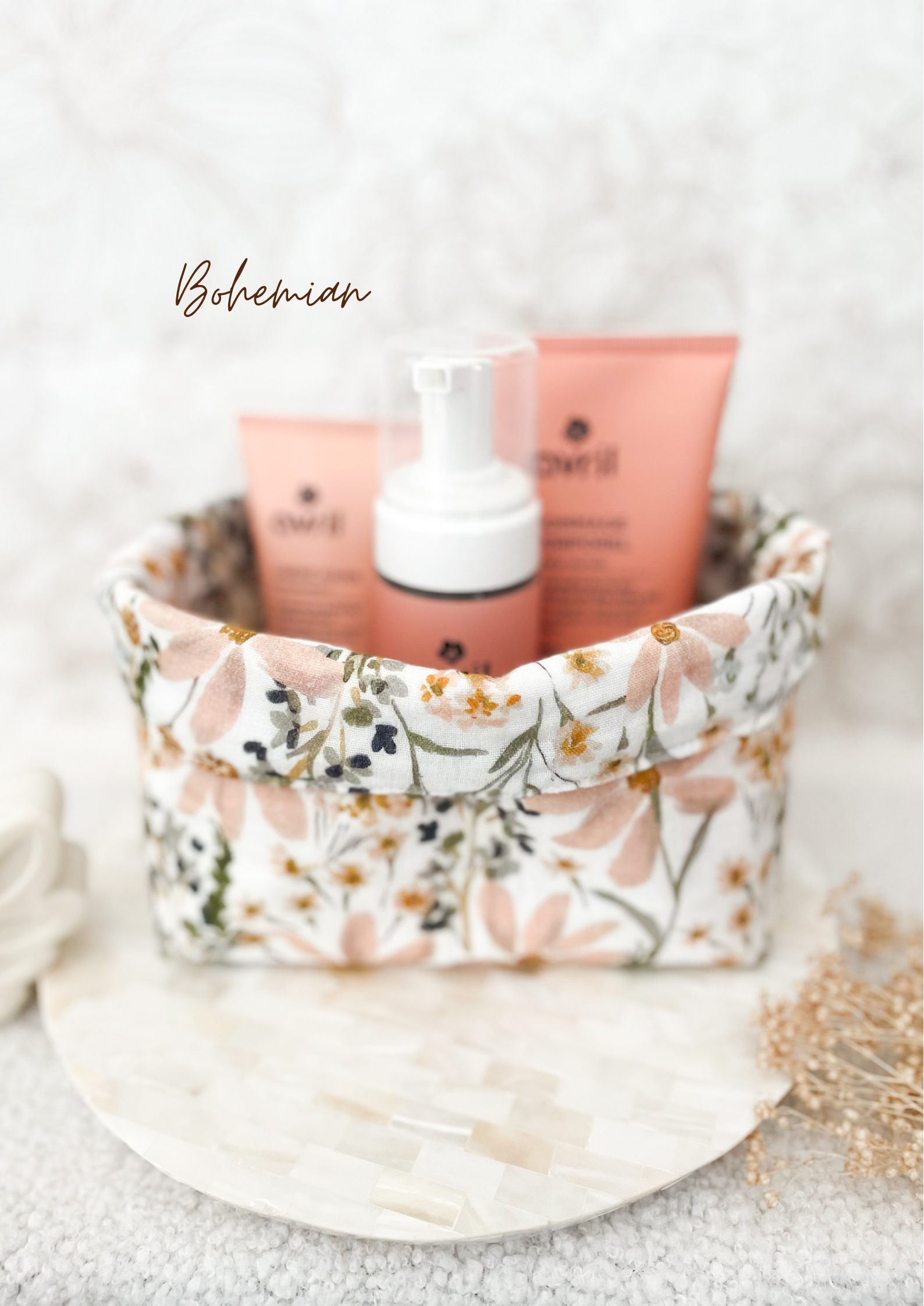 Grande panière en double gaze