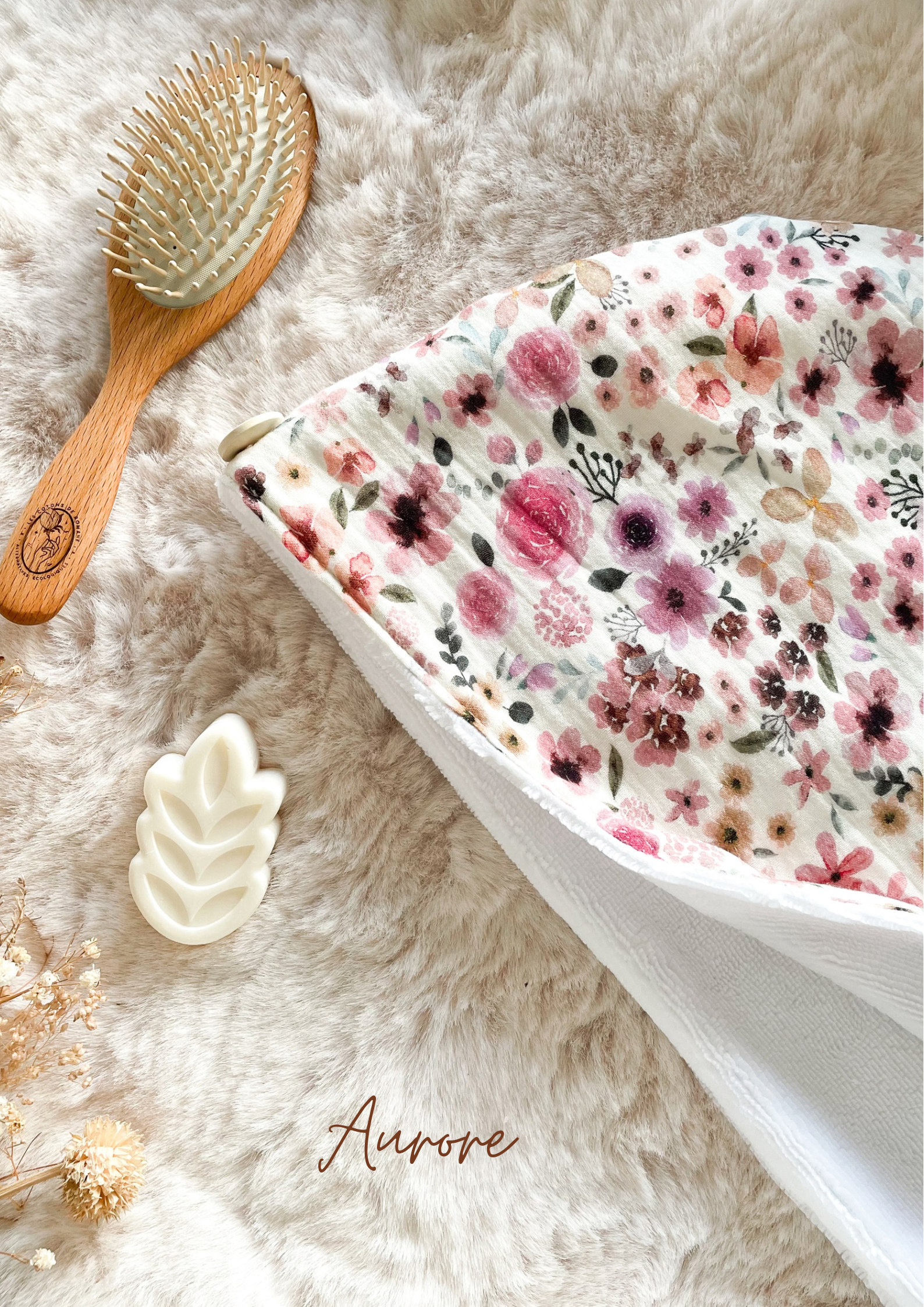 Serviette / turban pour cheveux