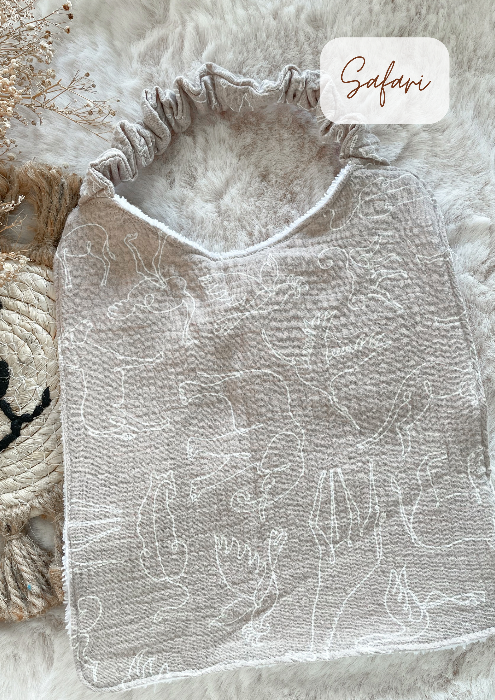 Large bib (2-8 years) / canteen napkin