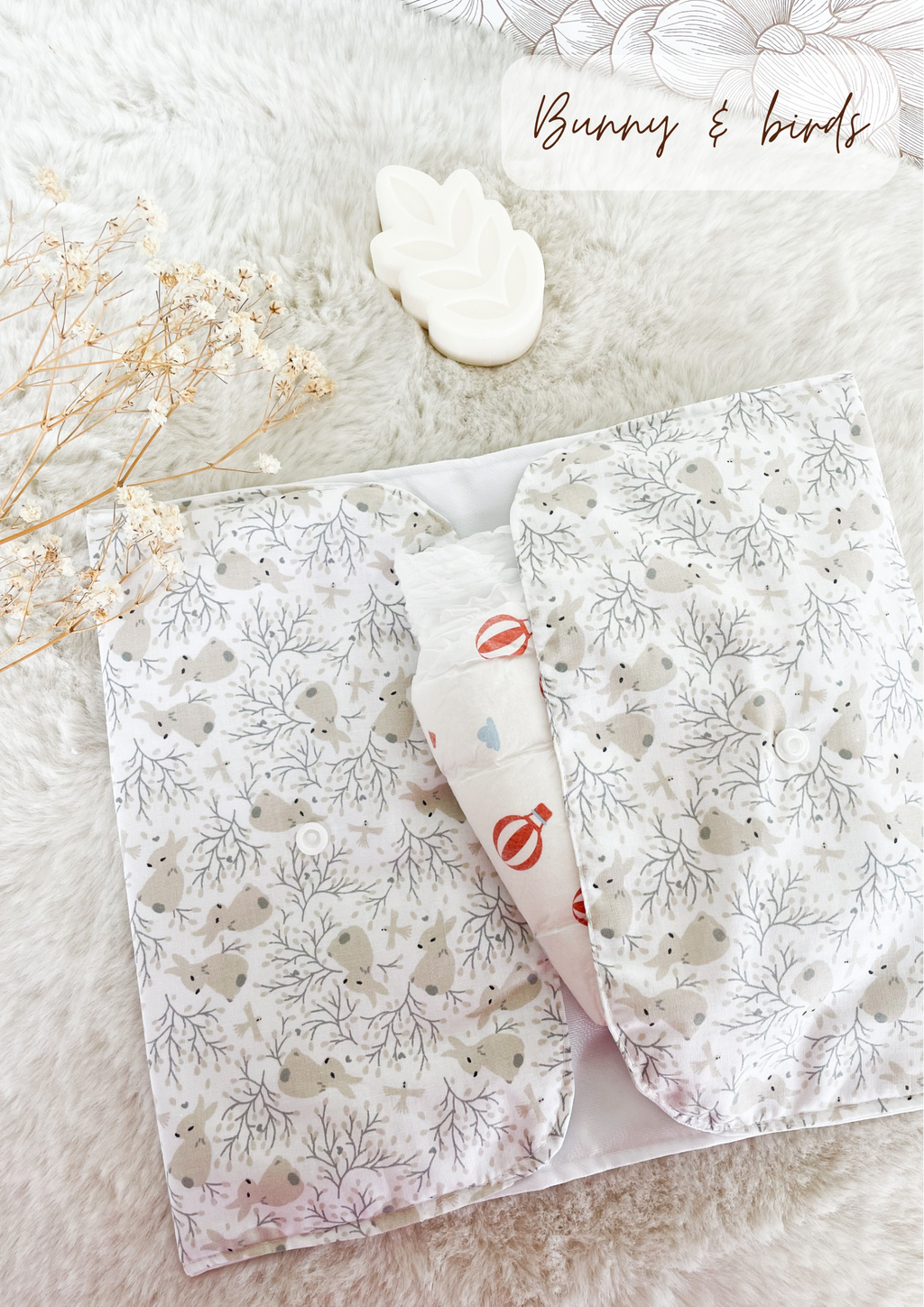 Portable diaper and wipes pouch