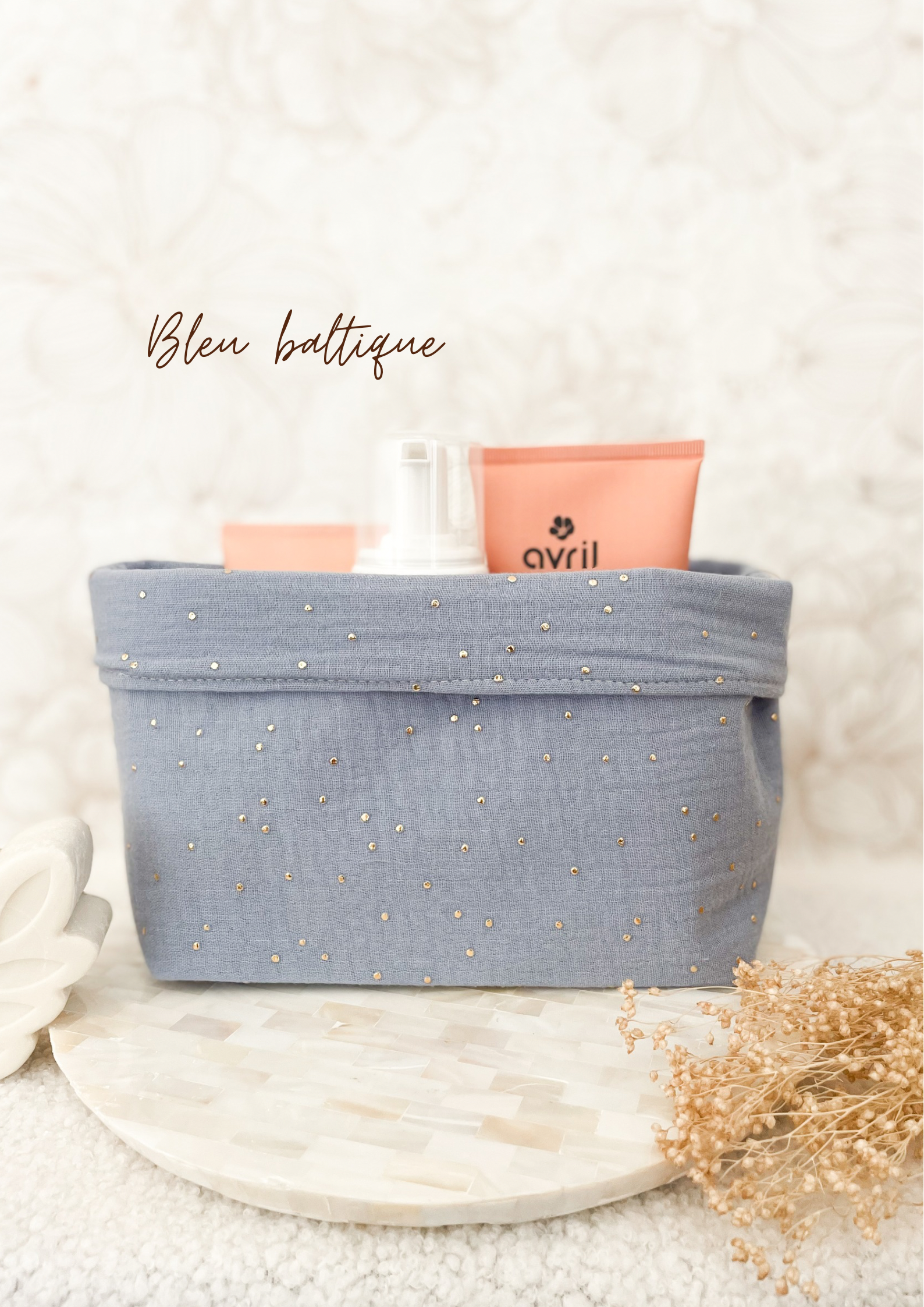 Grande panière en double gaze