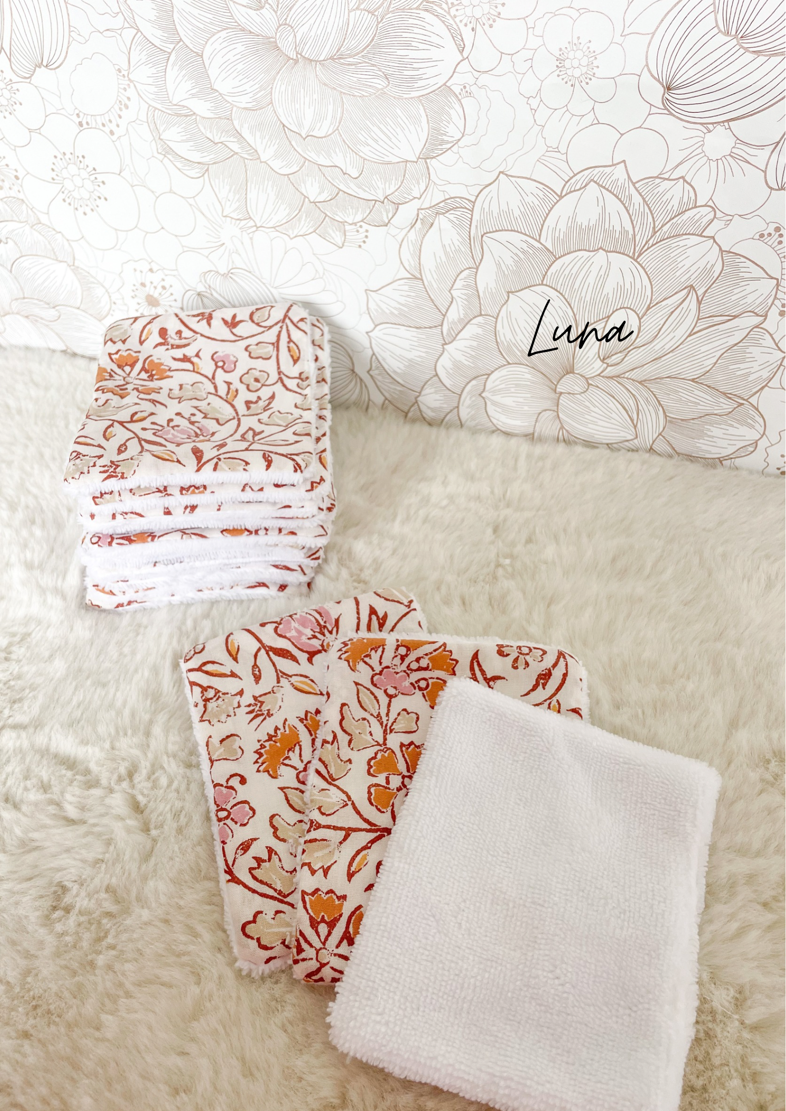 Papier toilette lavable (15 feuilles - sans pressions)