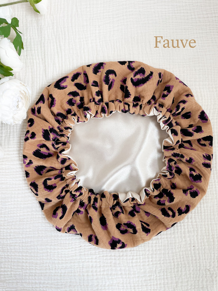 Bonnet de soin en satin