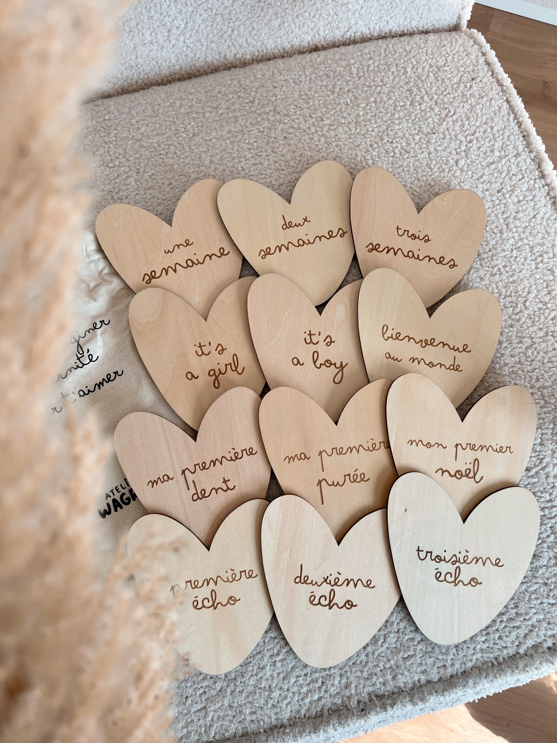 Cartes étapes naissance - Atelier Wagram