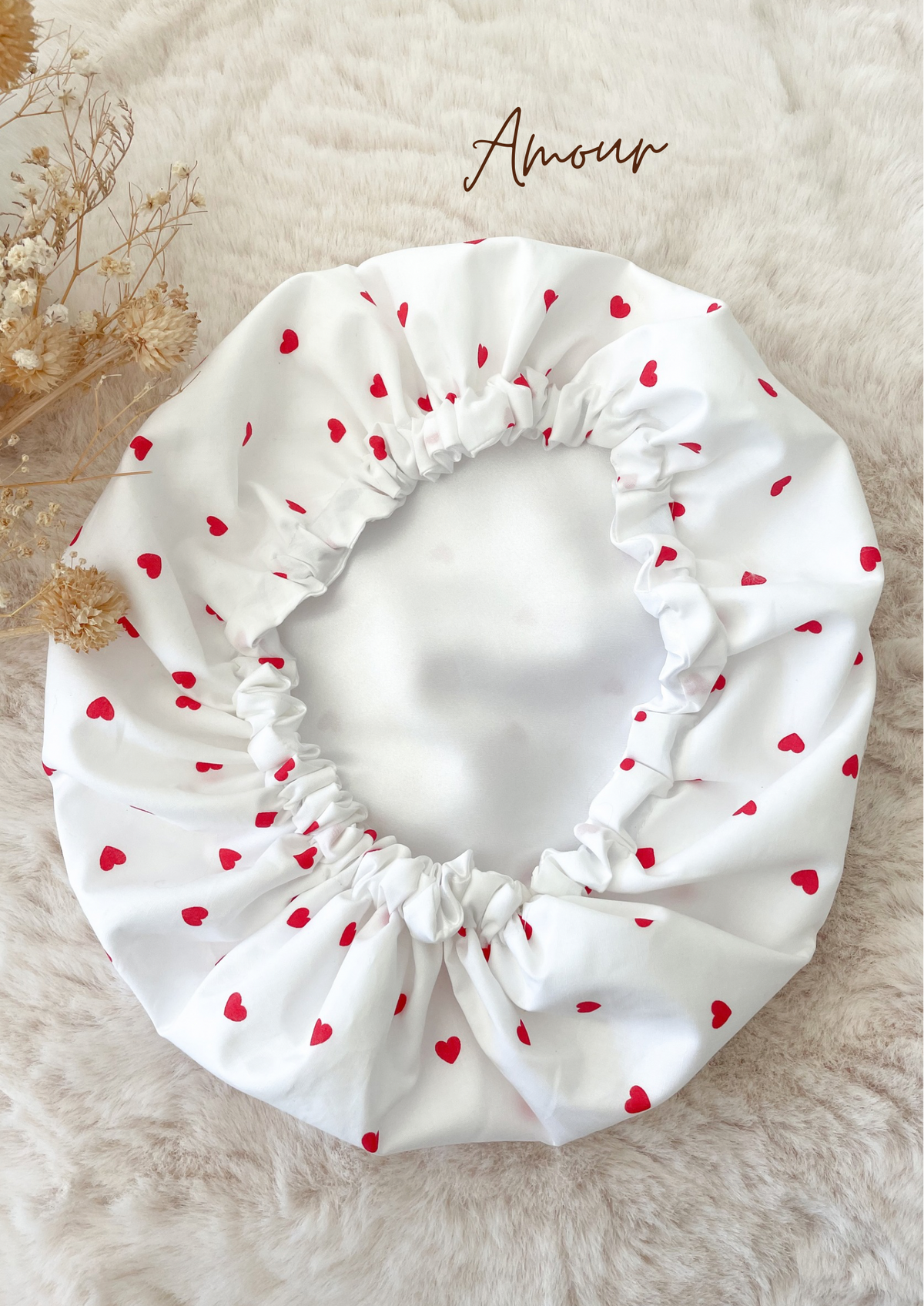 Bonnet de soin en satin