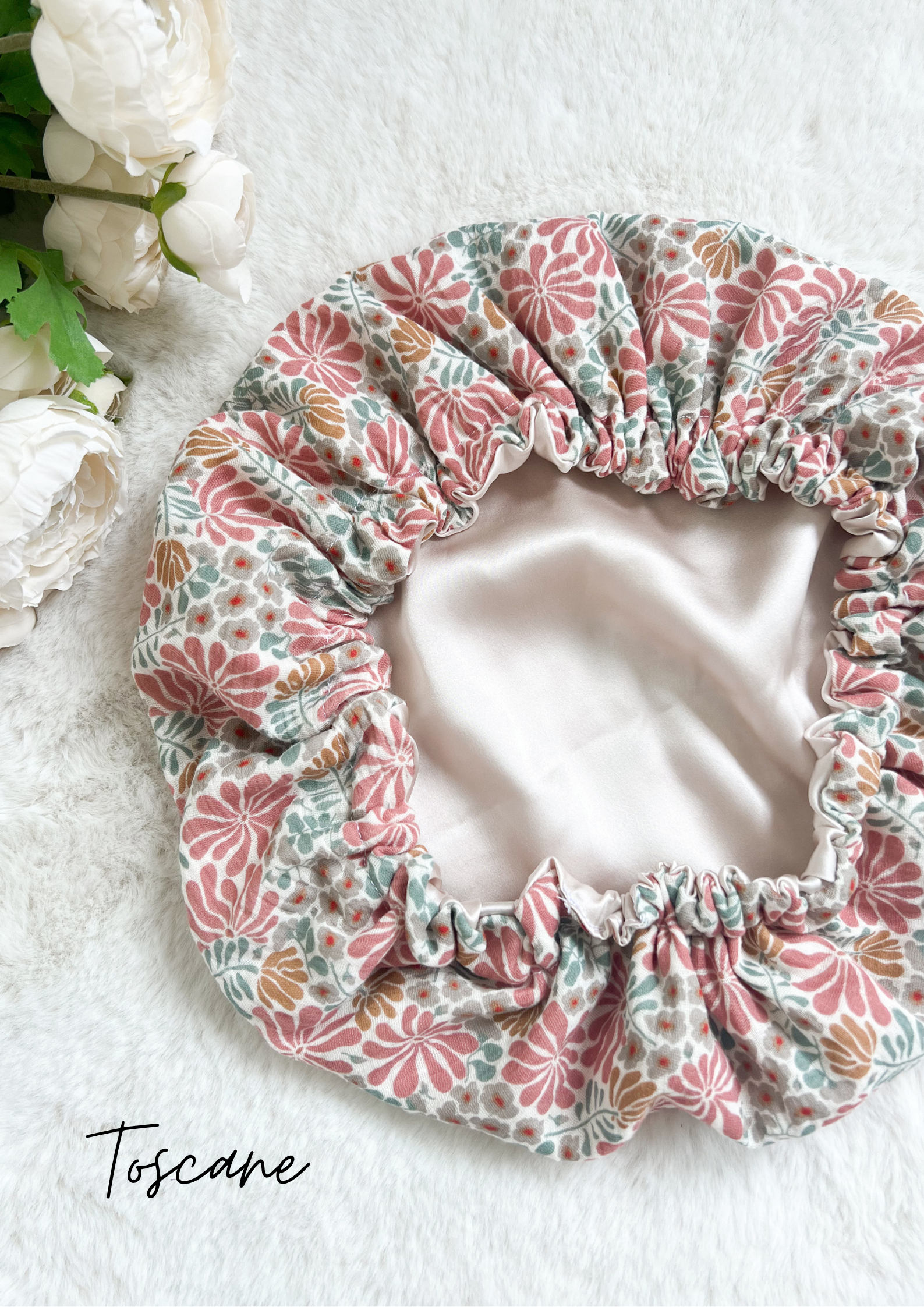 Bonnet de soin en soie