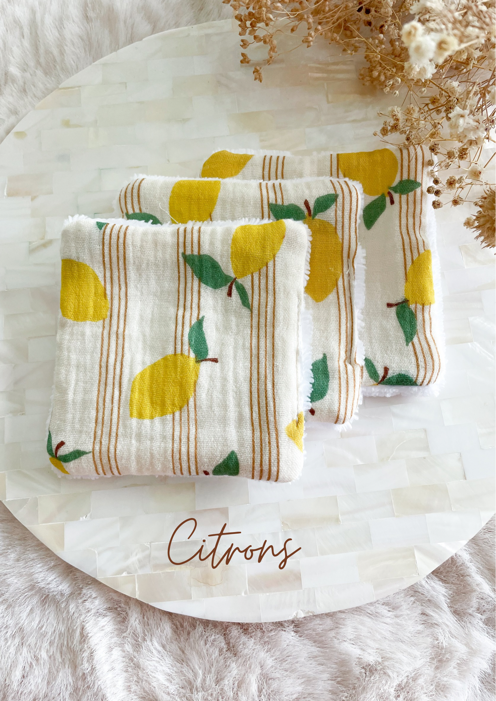 Coton lavable en éponge bambou