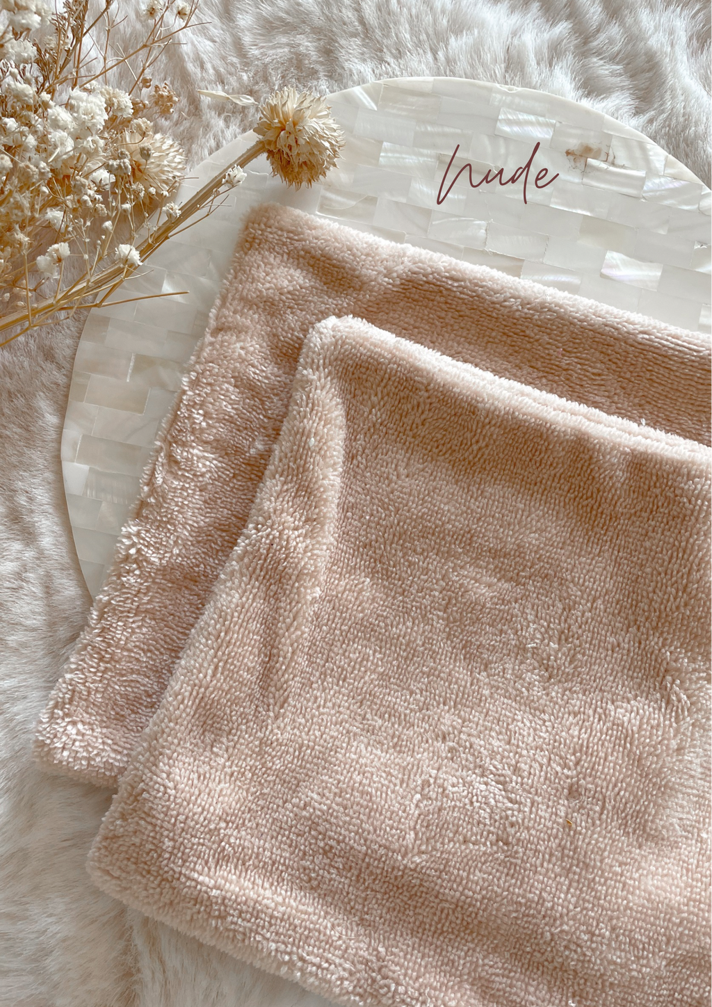 Mini serviette visage double face