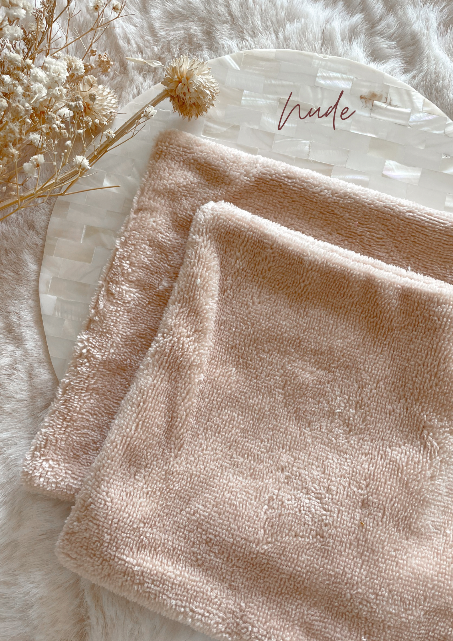 Mini double-sided face towel