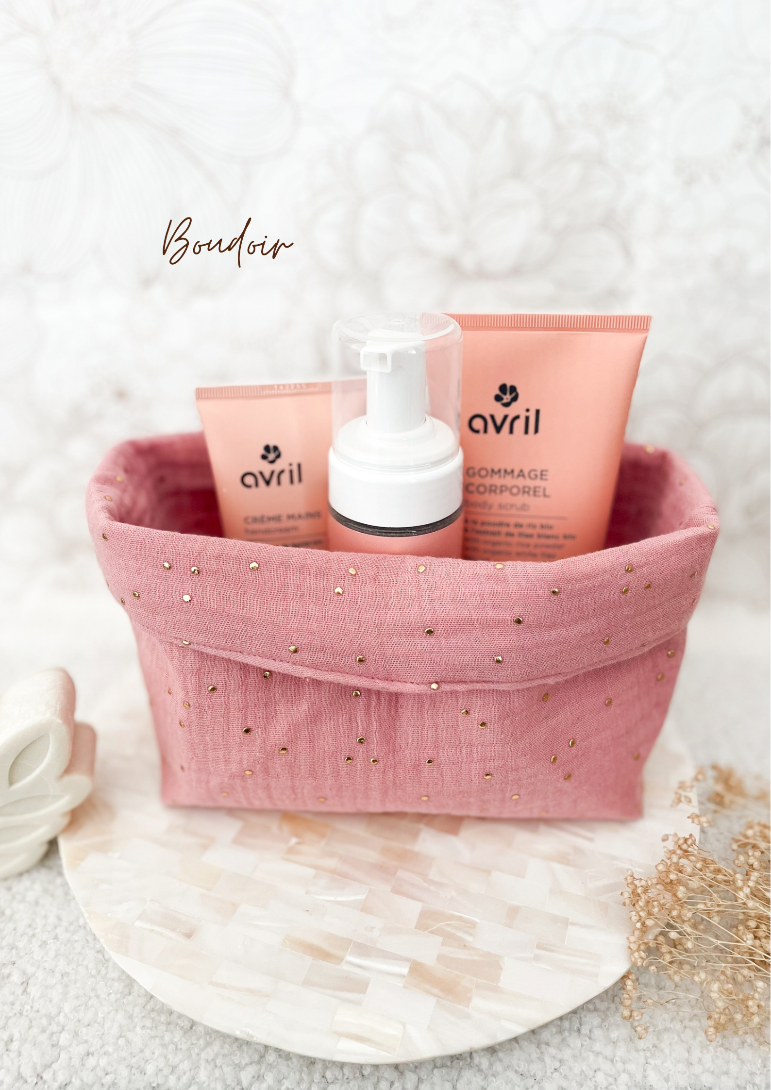 Grande panière en double gaze