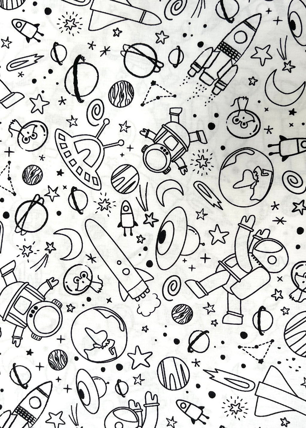 Baumwolle mit Raketendruck