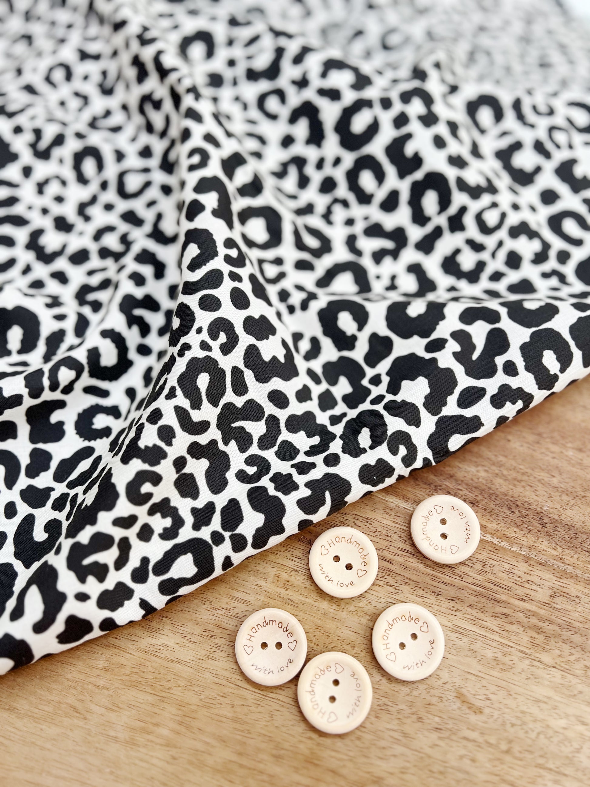 Baumwolle mit Panther-Print