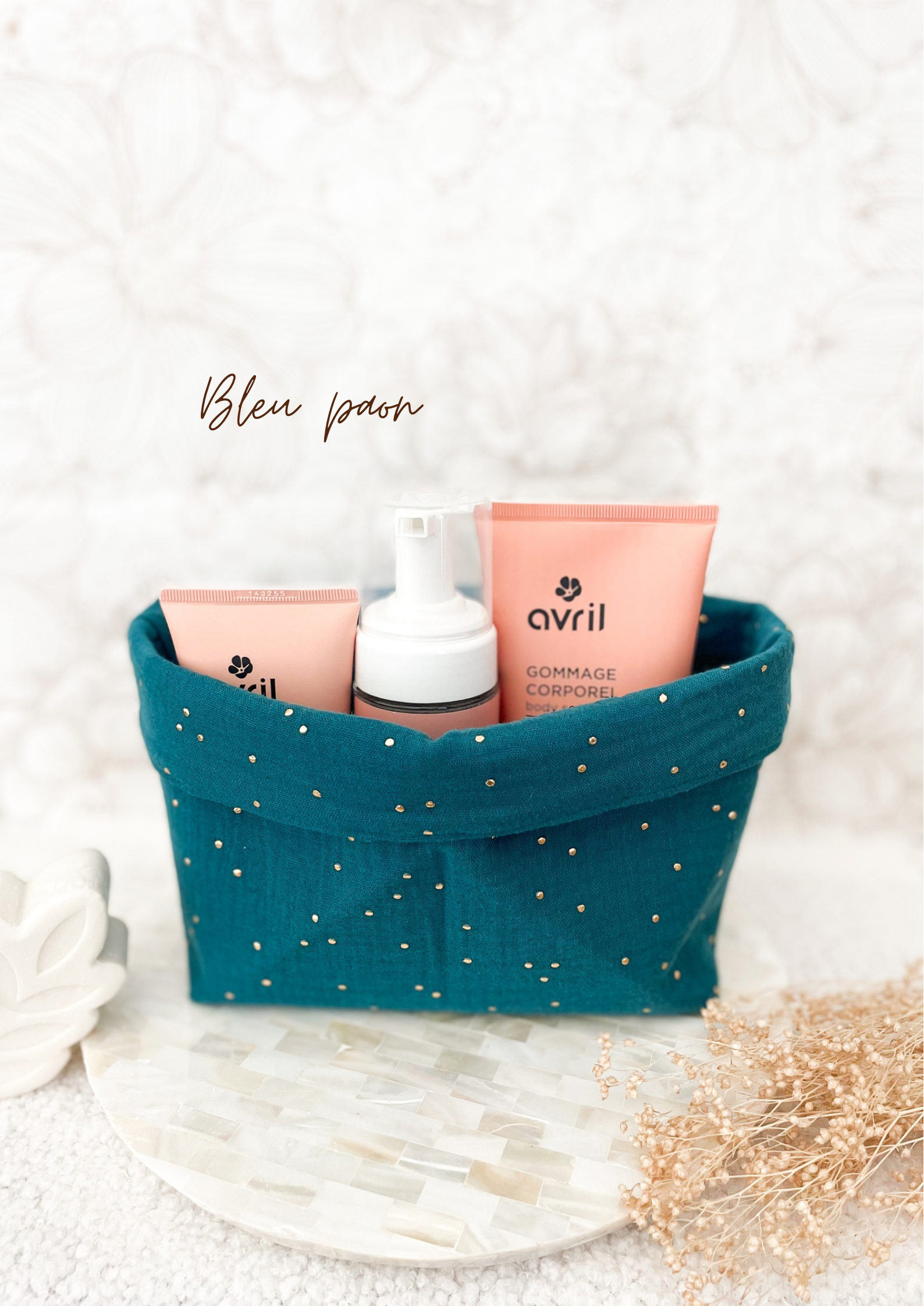 Grande panière en double gaze