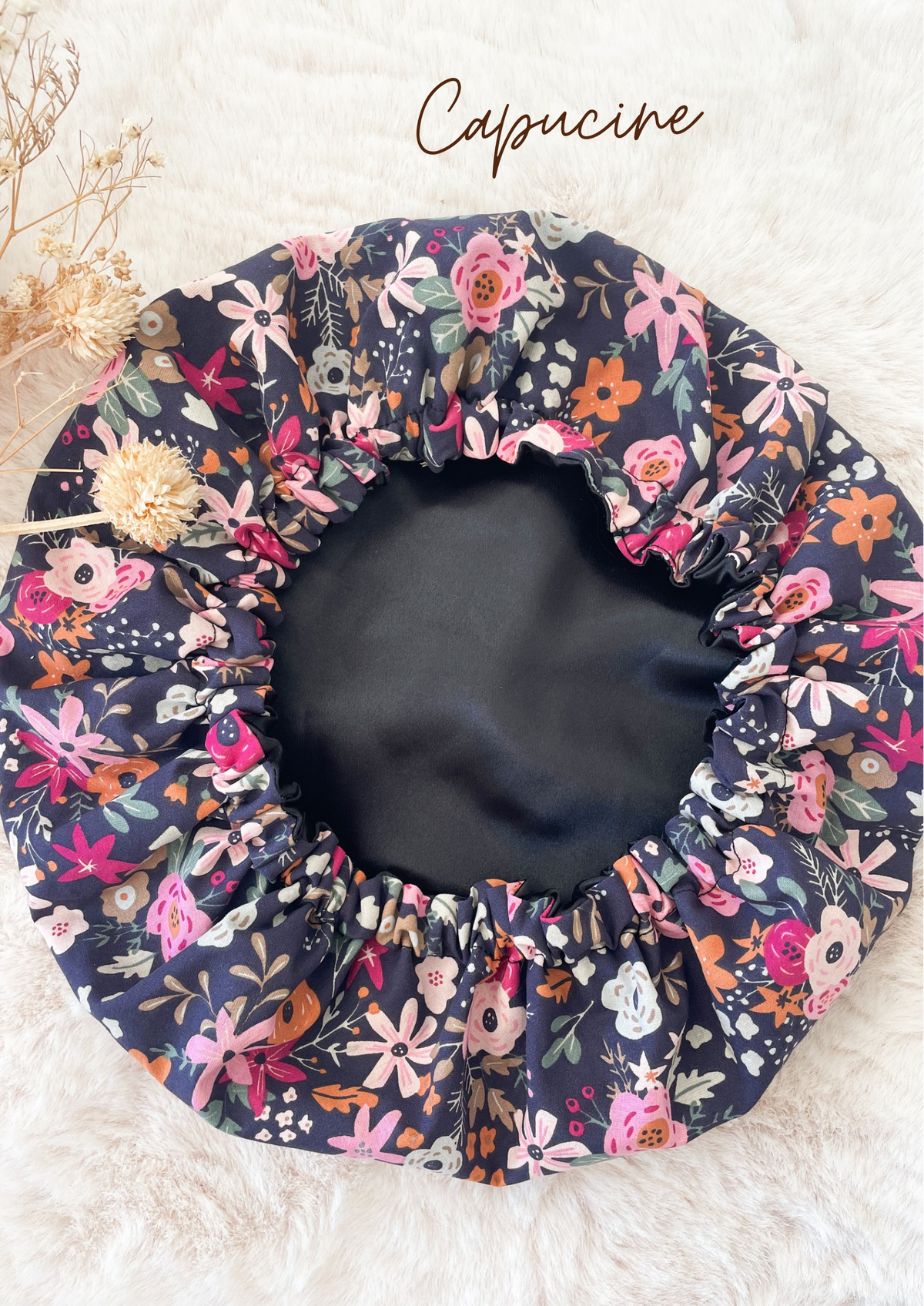 Bonnet de soin en satin