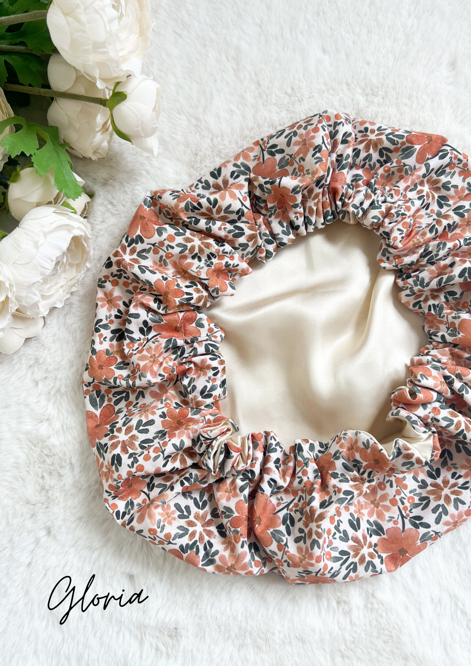 Bonnet de soin en soie