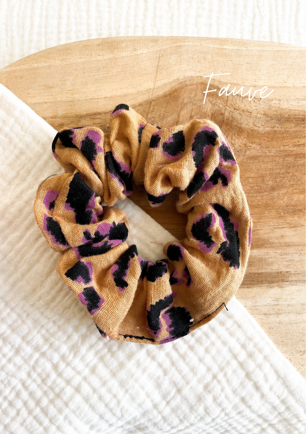 Double gauze scrunchie