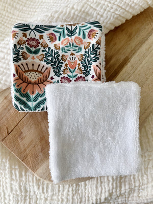 Gant et carré démaquillant lavables DIY en tissu micro éponge en viscose de  bambou - Perles & Co