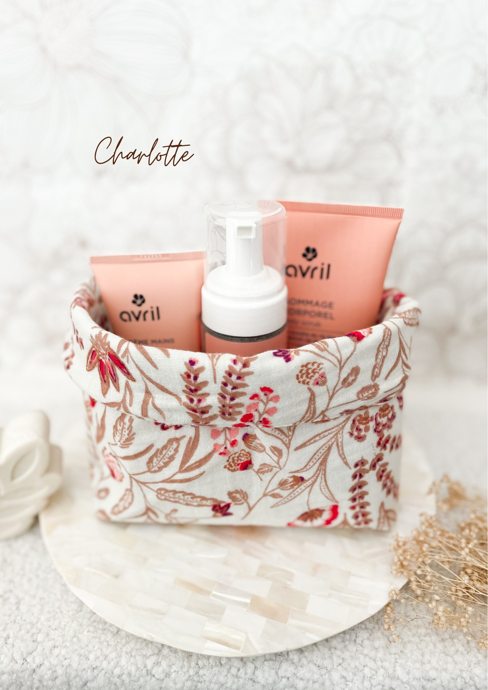 Grande panière en double gaze