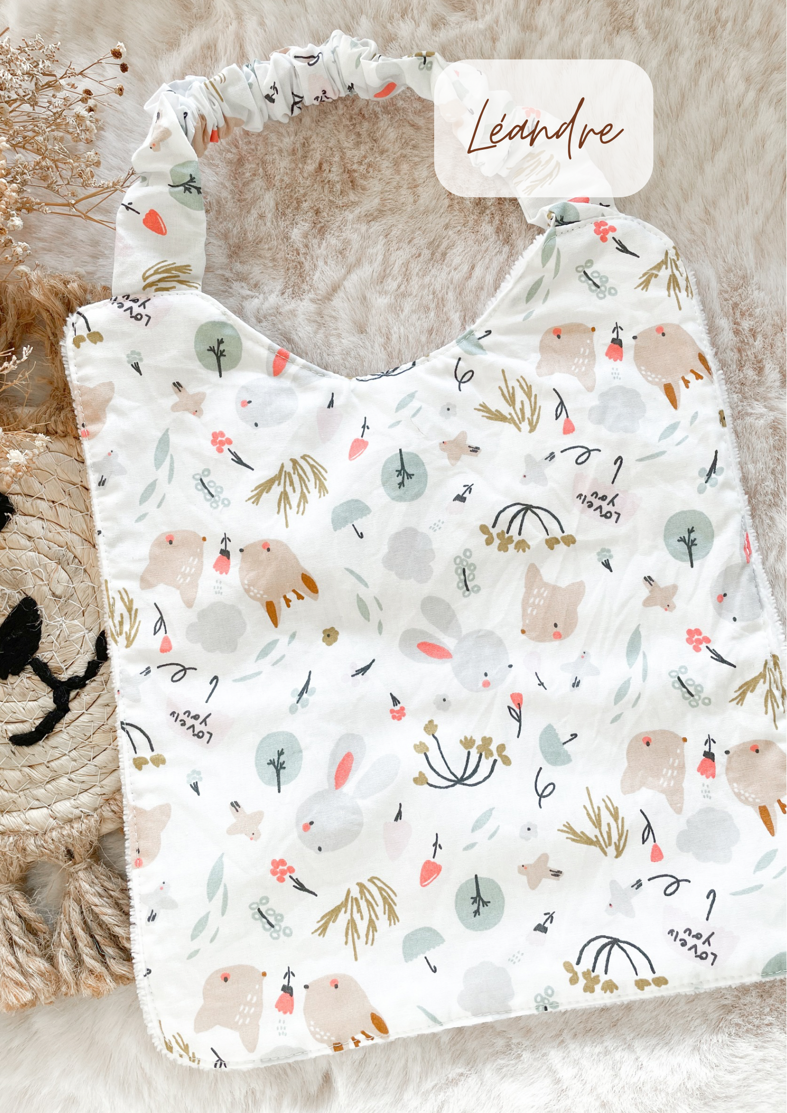 Large bib (2-8 years) / canteen napkin