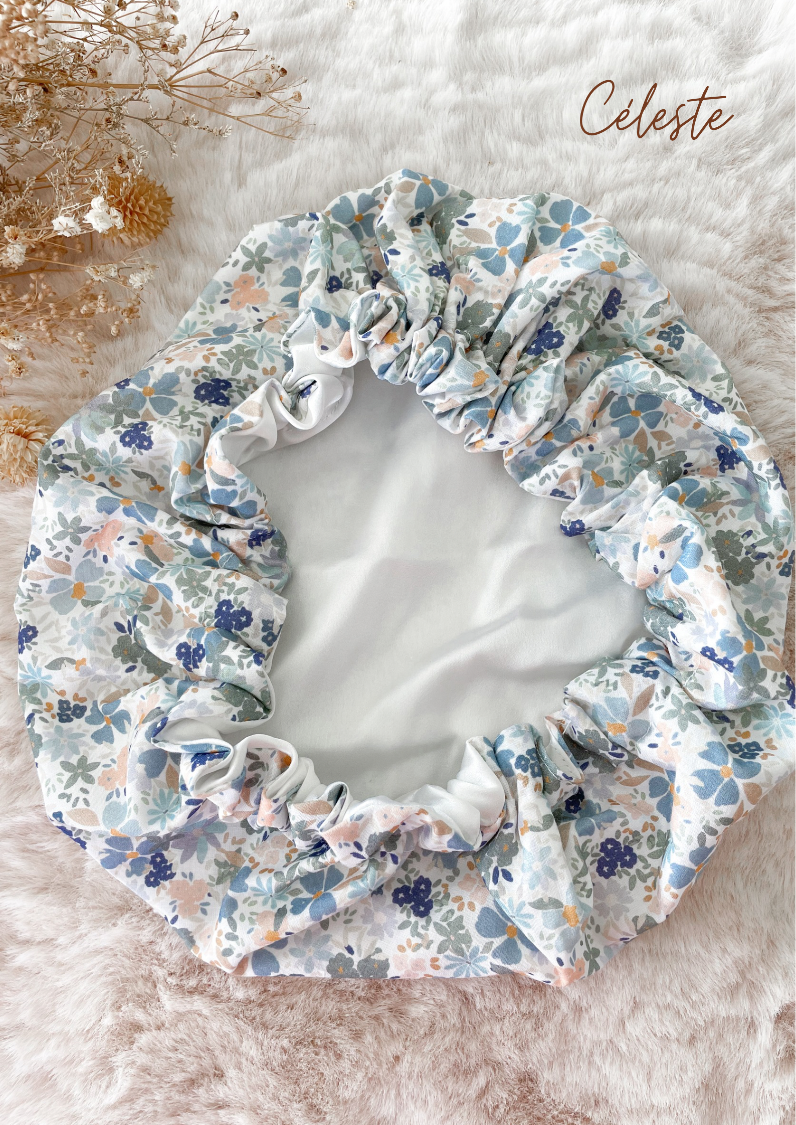 Bonnet de soin en soie