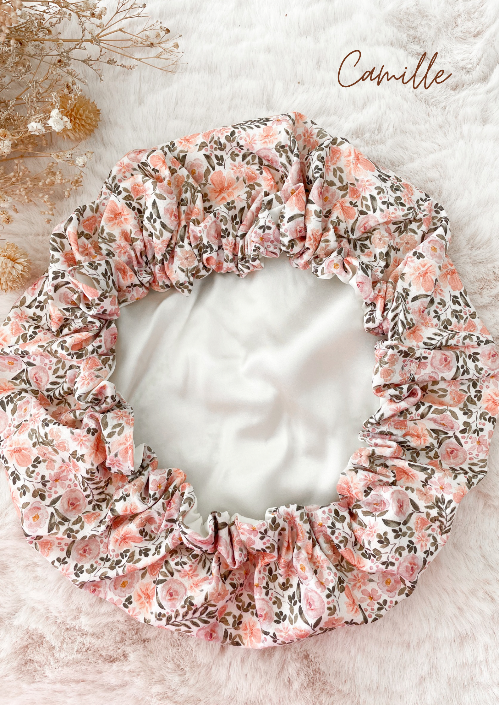 Bonnet de soin en soie